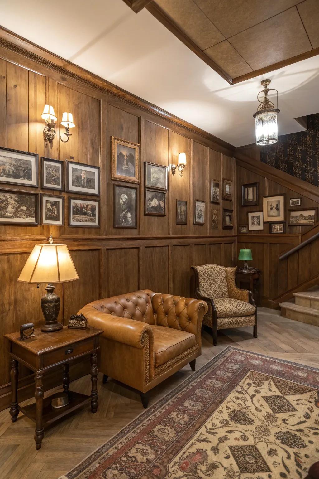 Vintage panels add timeless personality.