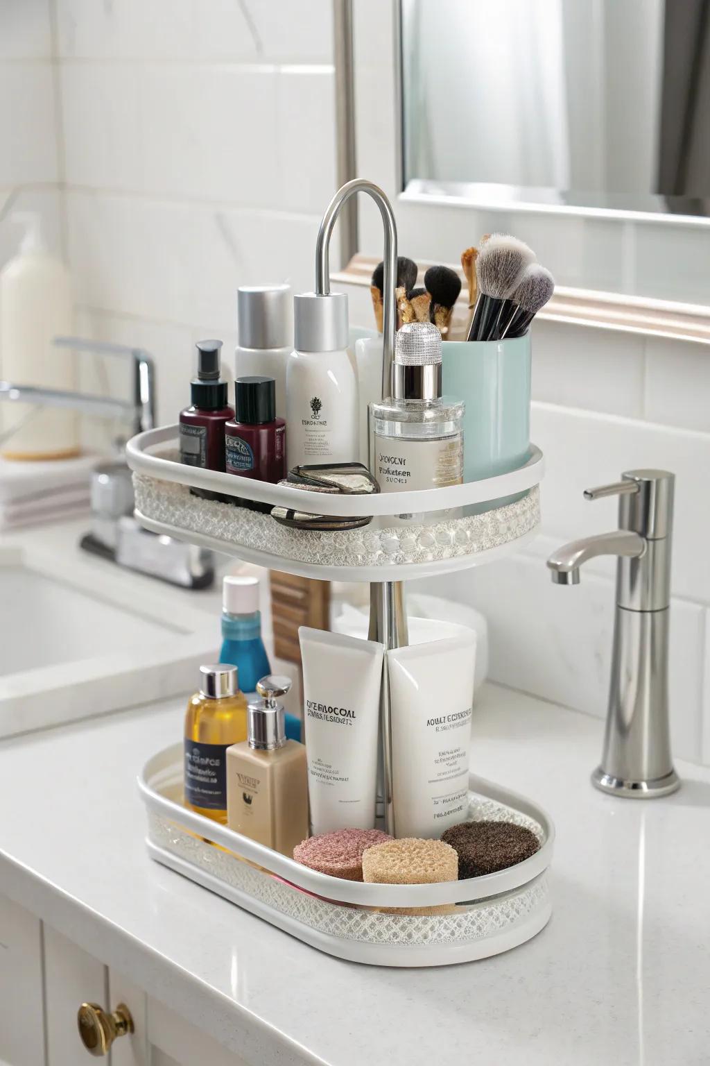 While preserving elegance, vertical platters maximize space.