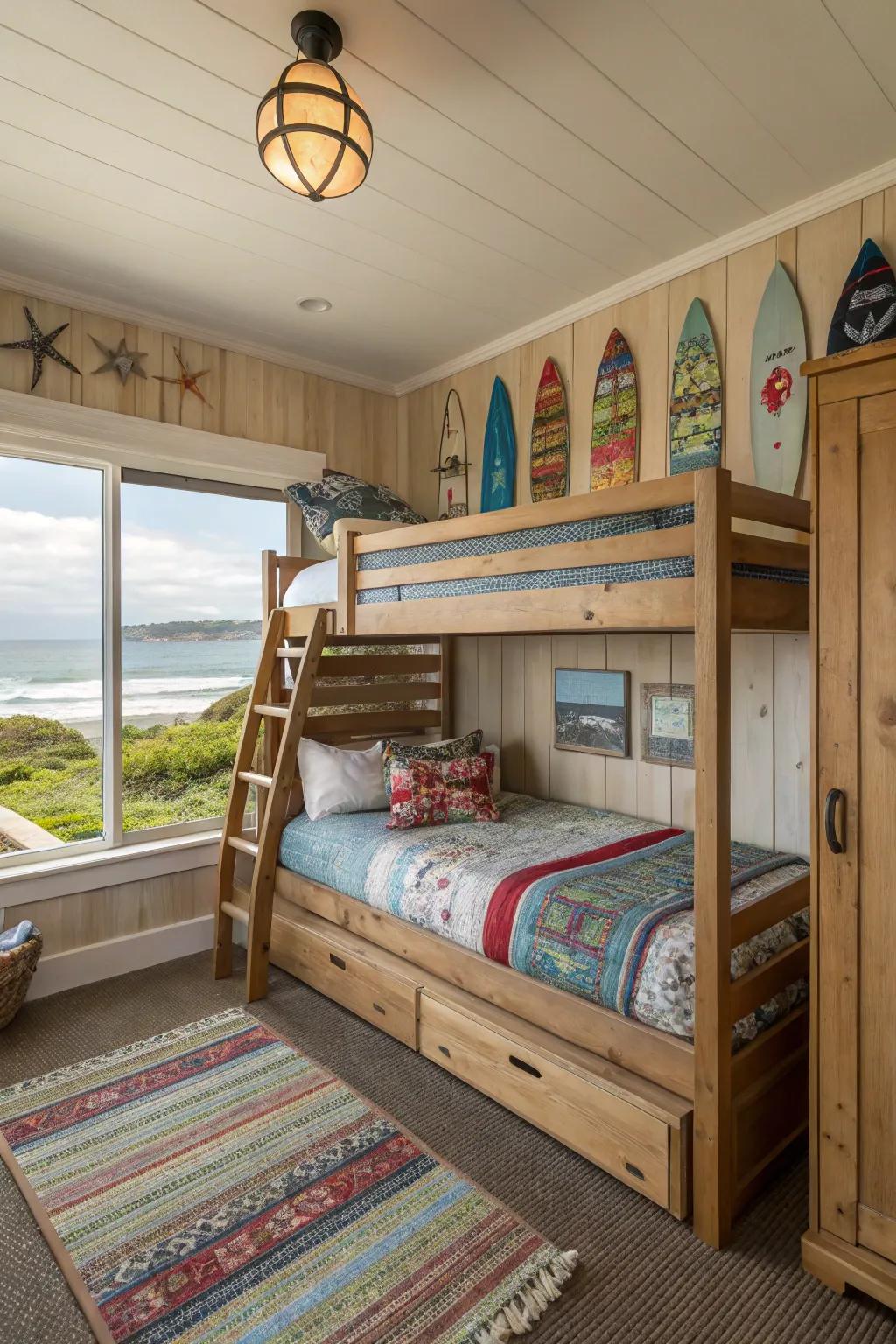 Effortlessly accommodate company by way of a slide-out bed.