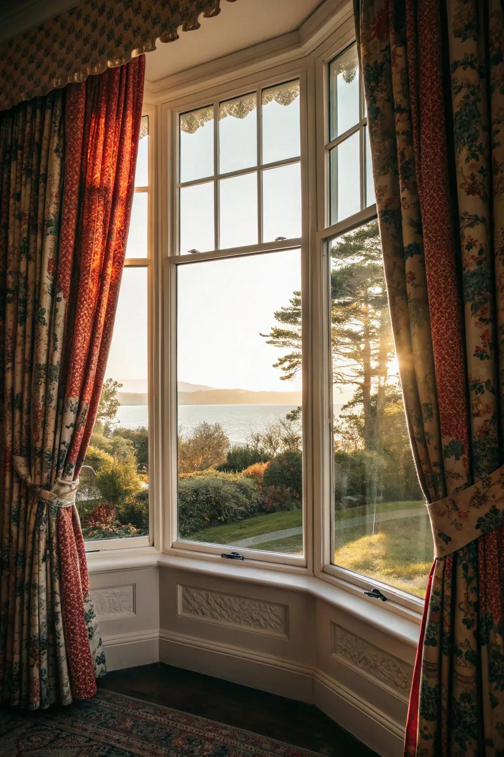 Go bold and add curtains that make a statement.