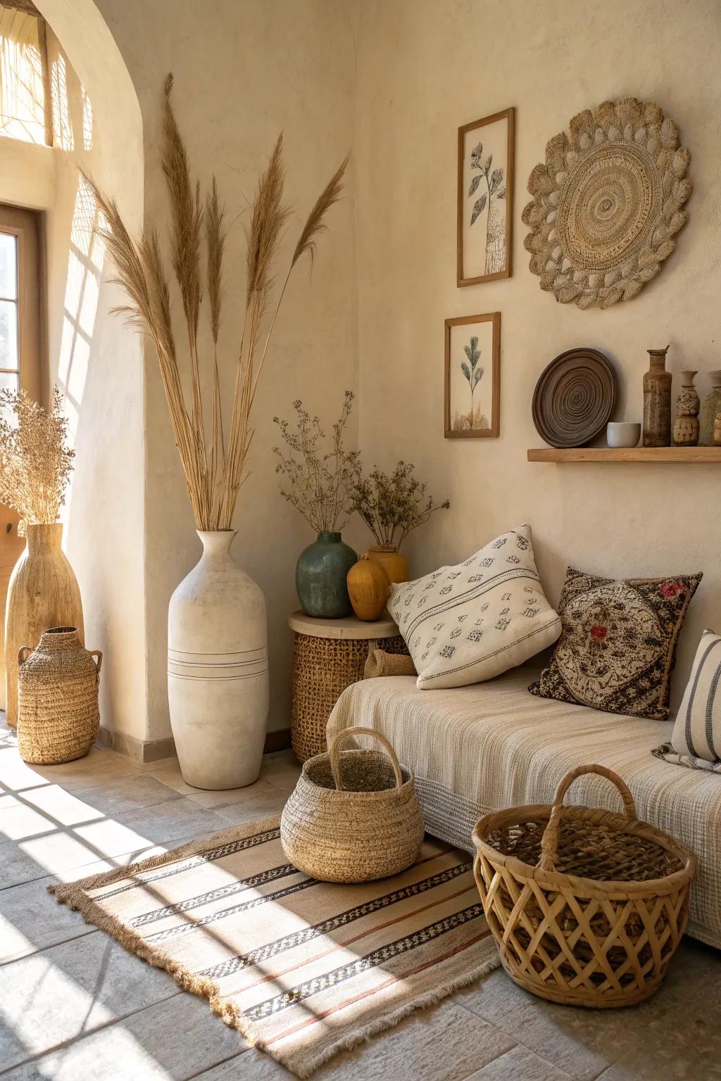 Understated decorative components subtly enhance the inviting nature and vogue.