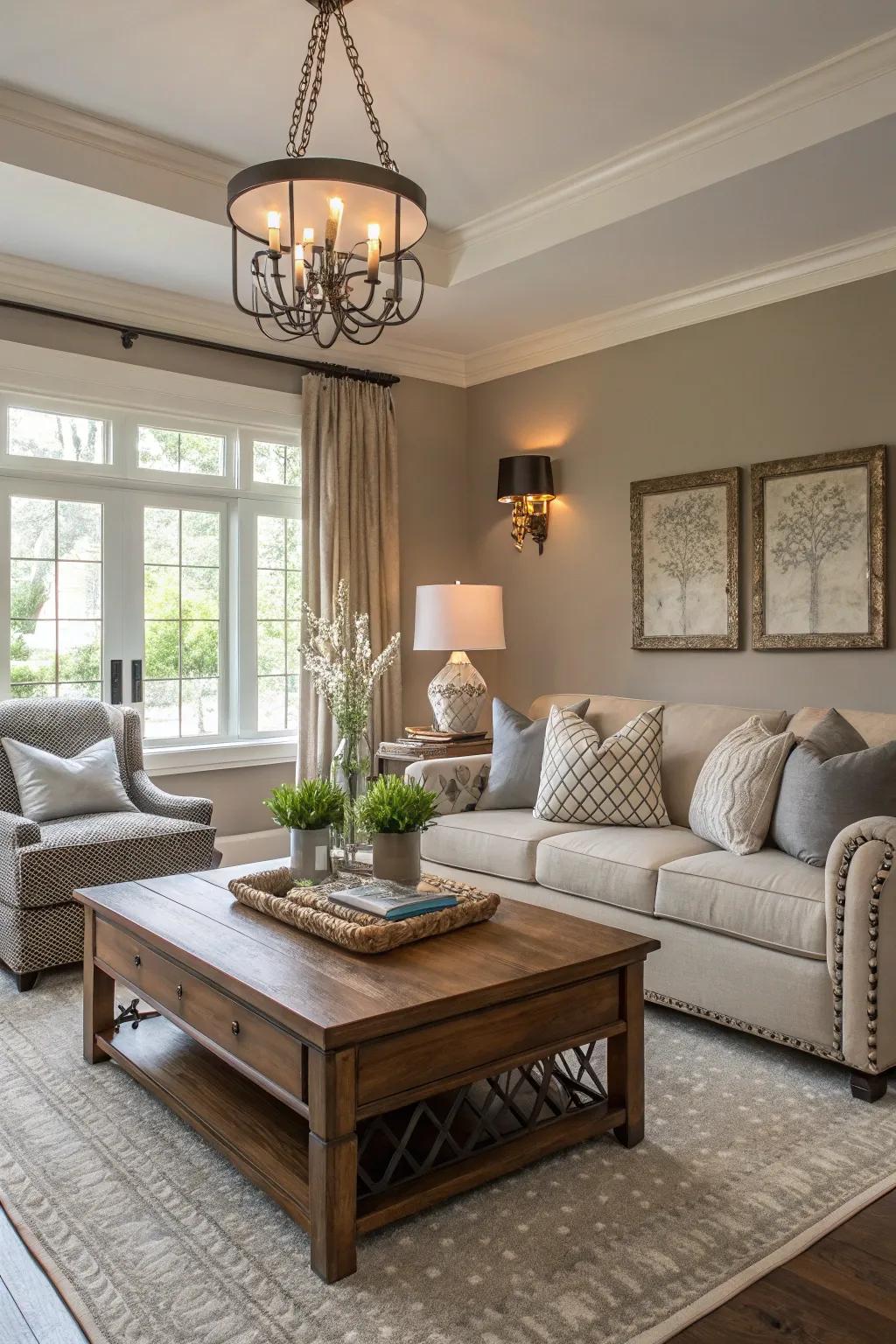 Stone offers a modern and balanced look