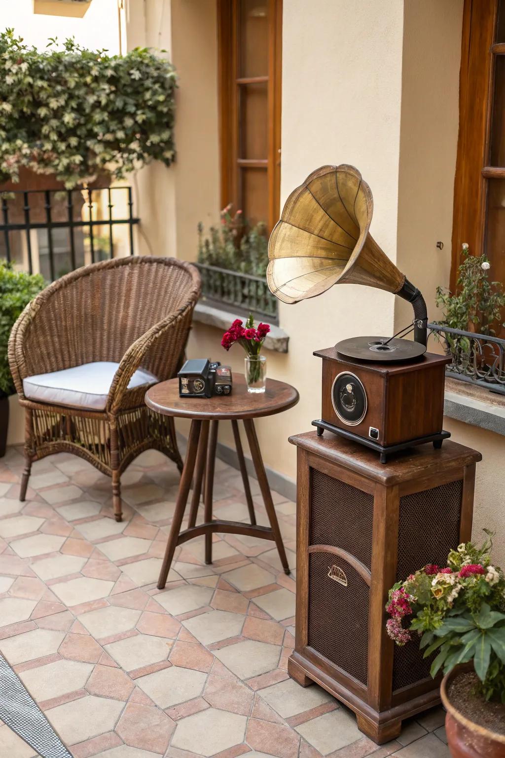 Vintage-style speakers offer nostalgic charm with modern audio performance.