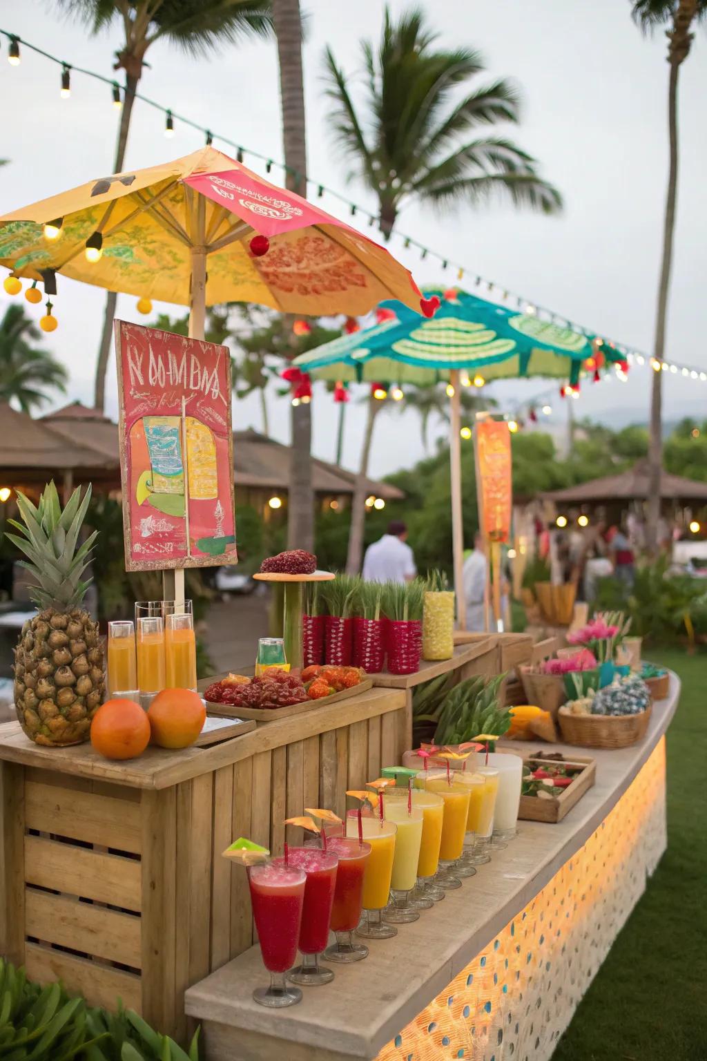 Make occasions special with a themed party station.