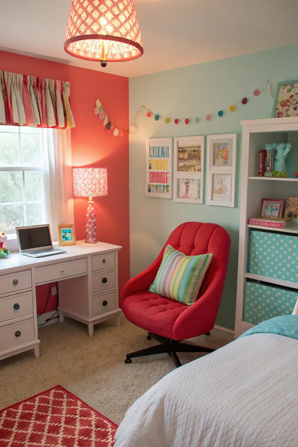 Strong features that bring energy and life to the space.