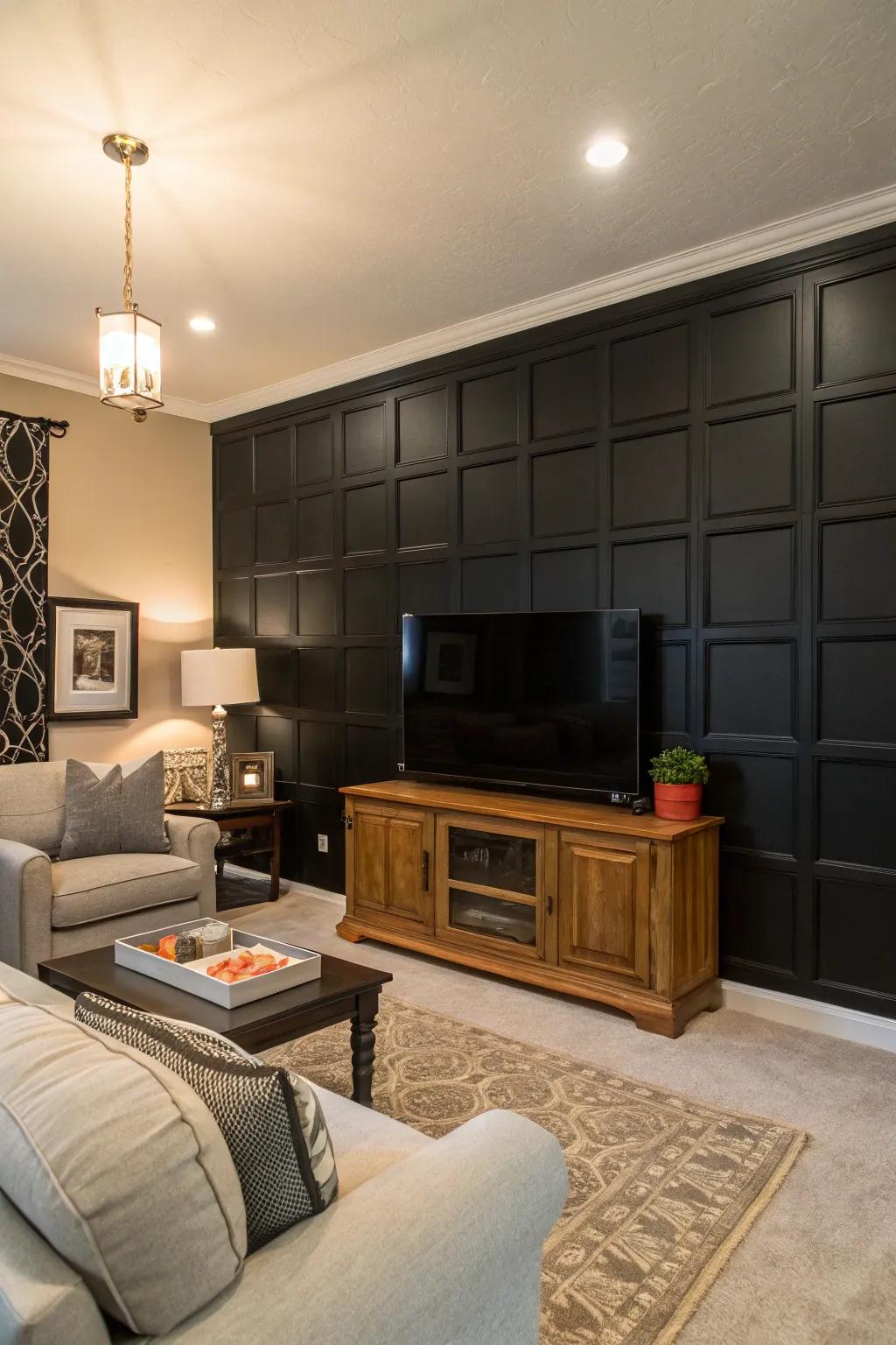 Floor-to-ceiling panels establish a fluid and grand aesthetic.