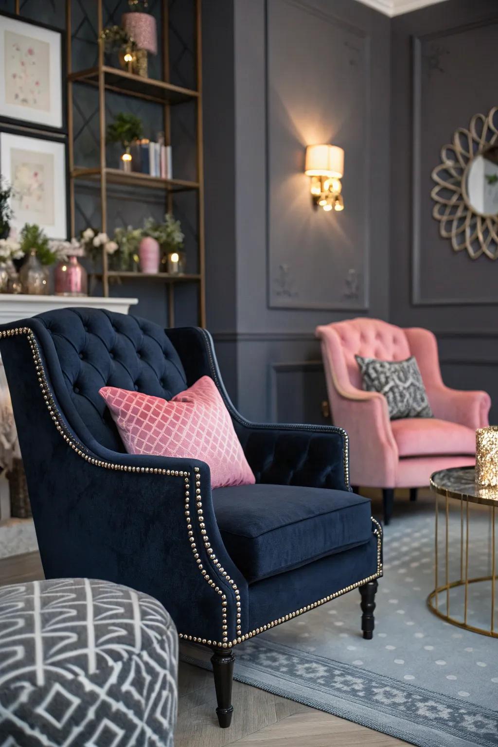 Unforeseen hue blends bring depth and surprise to the layout.