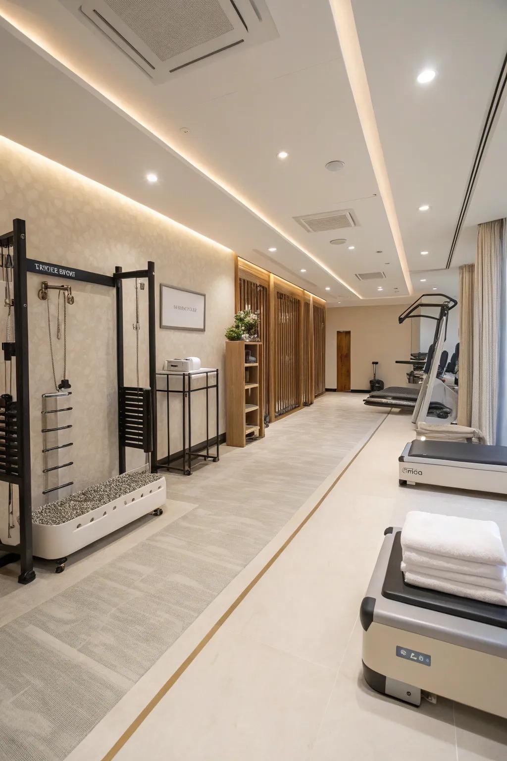 Easy upkeep design keeps the space pristine.