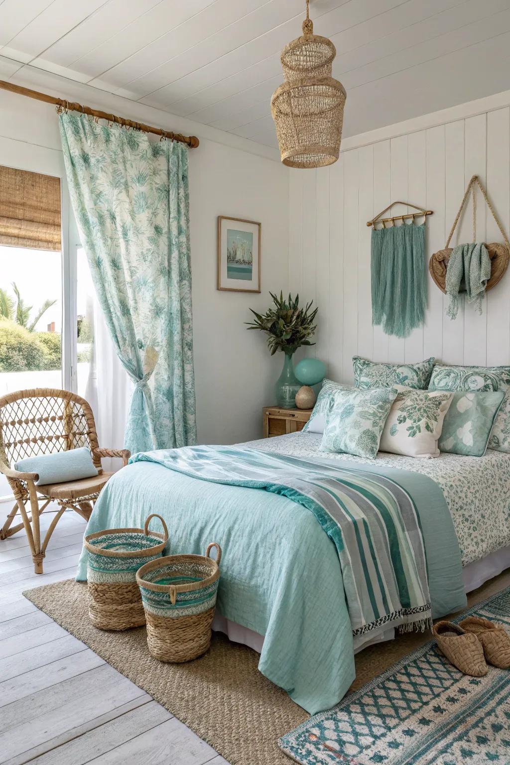 Seaside colors summon calm and coherence to your decor.