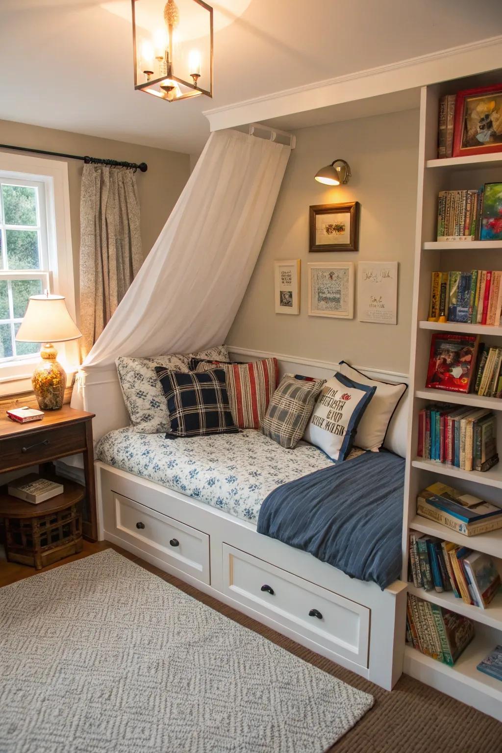 Love to read in a daybed nook.