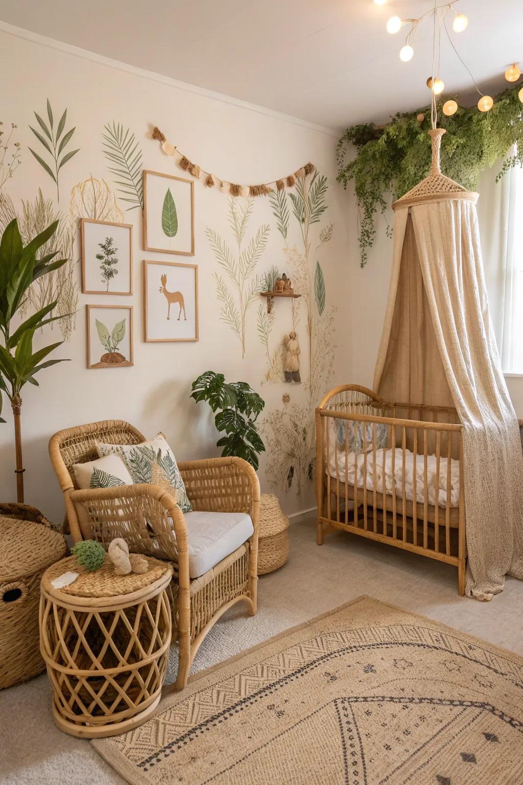 Find peace in a nature-inspired nursery.