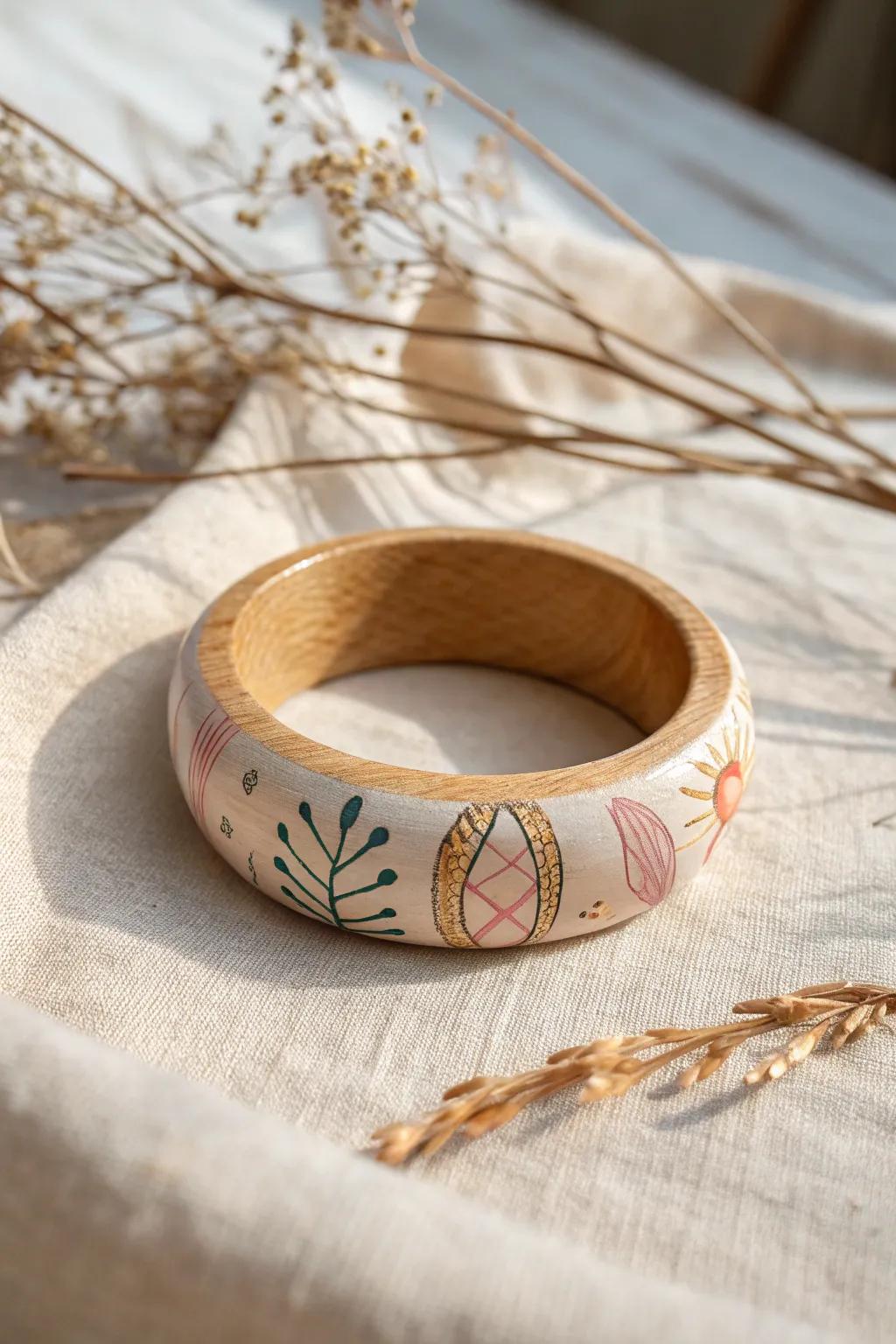 Unearth the allure of simplicity with these delightful craft rod bangles, impeccable for ingenious children and a hint of boho refinement.
