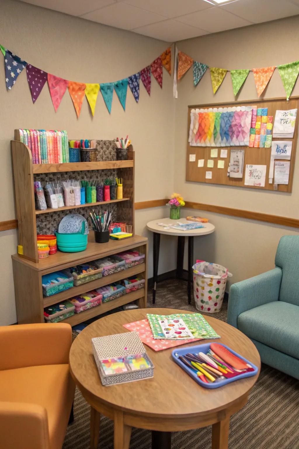 A project hub sparks creativity and teamwork.