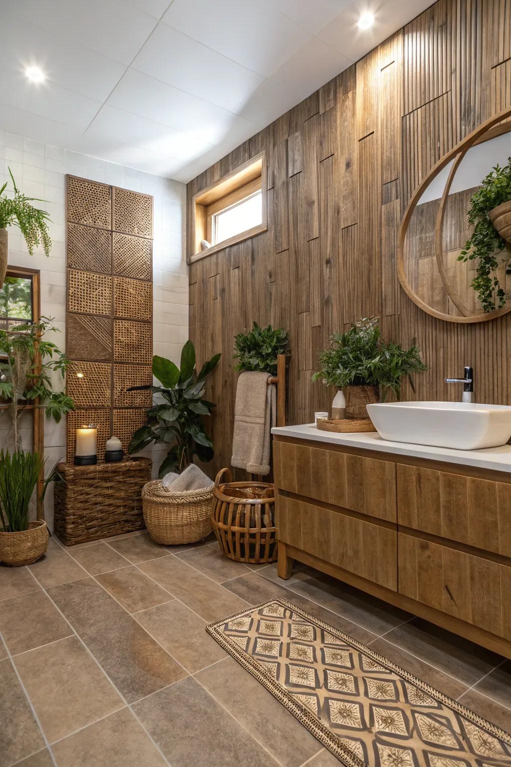 Feel peace of mind utilizing fluted tiles.