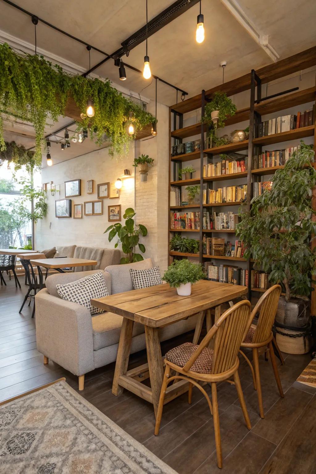 Sustainable materials extend flair and environmental cognizance within your home cafe.