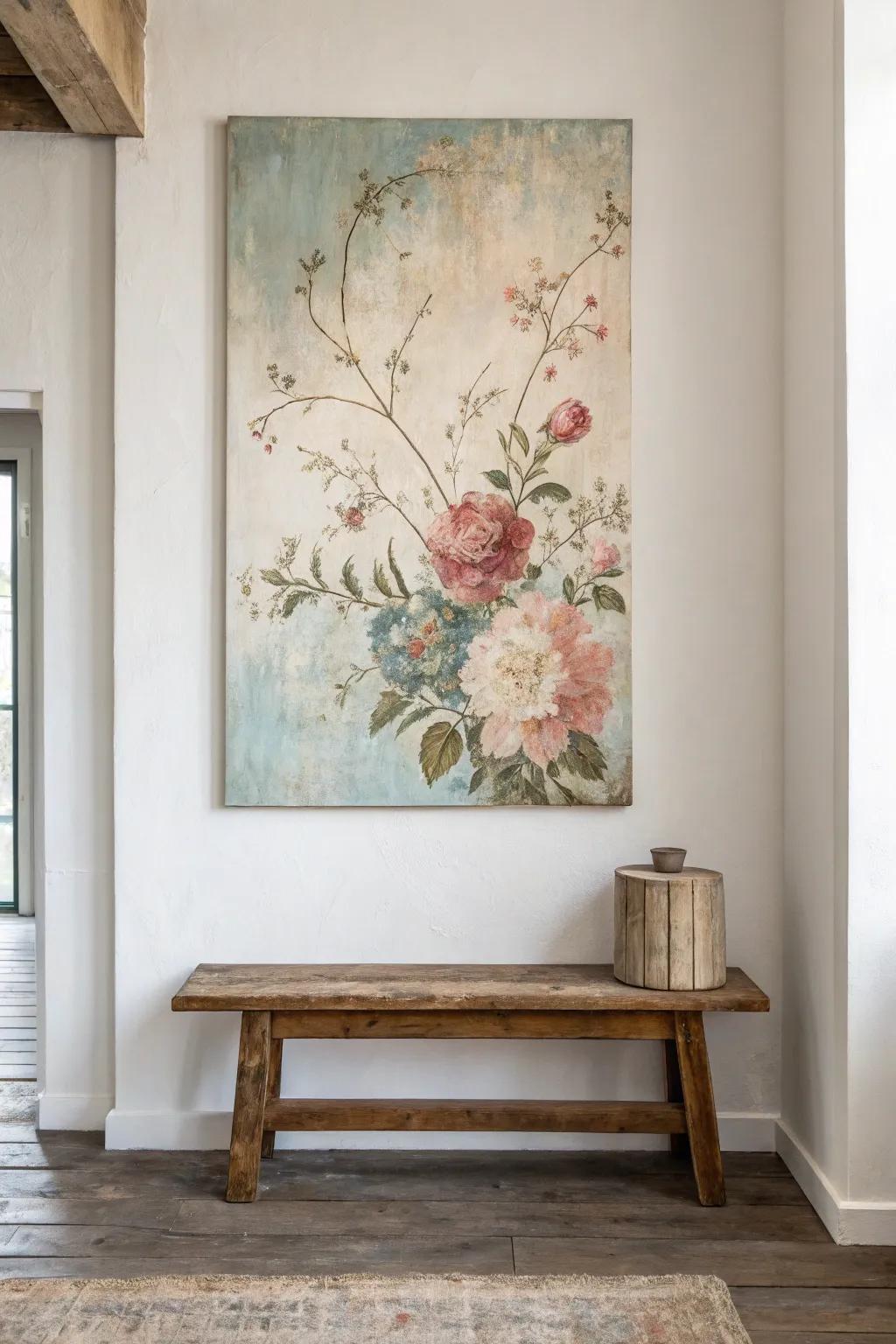 Celebrate everlasting beauty with classic-inspired canvas art.