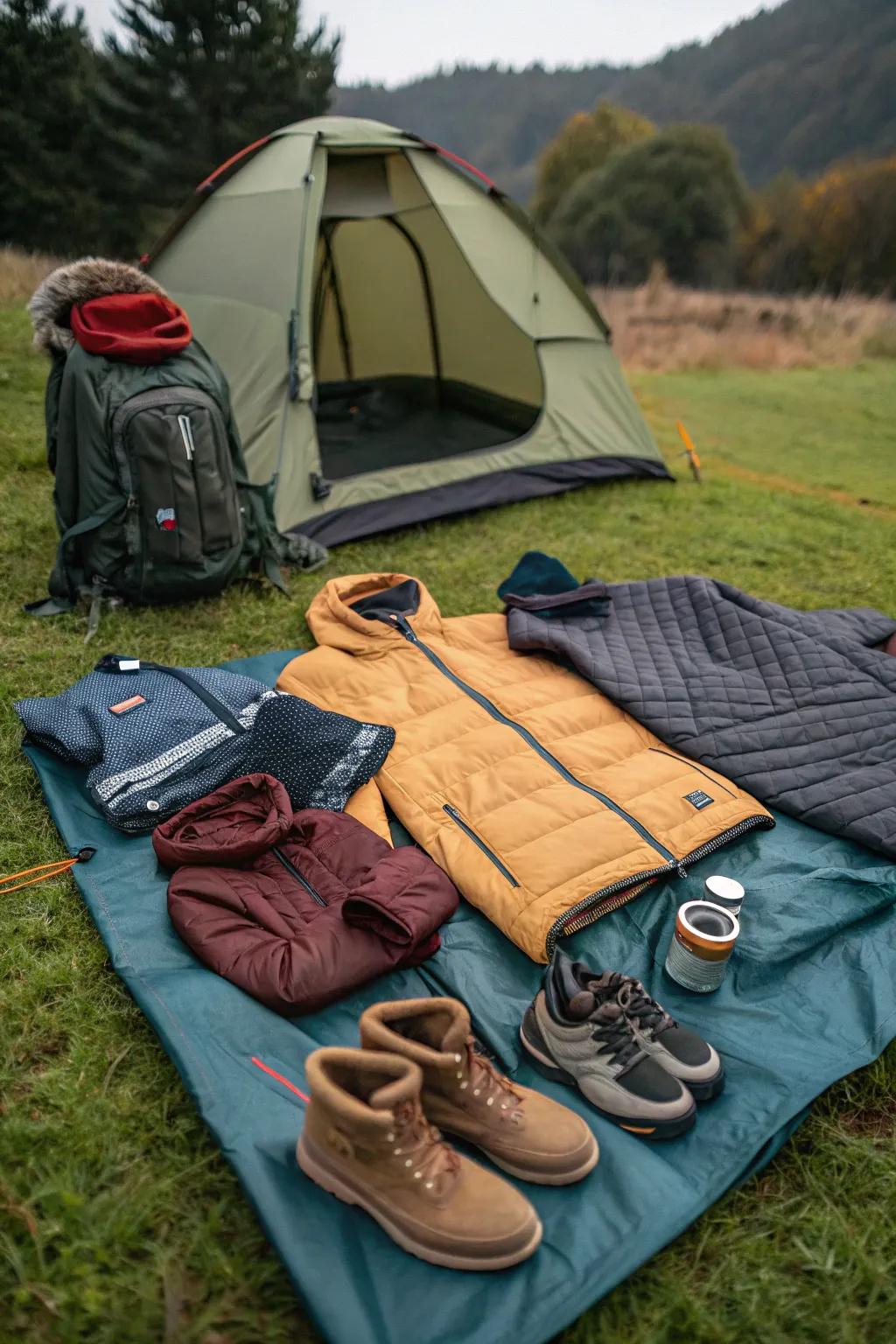 Prepare for all weather with the correct clothing layers.