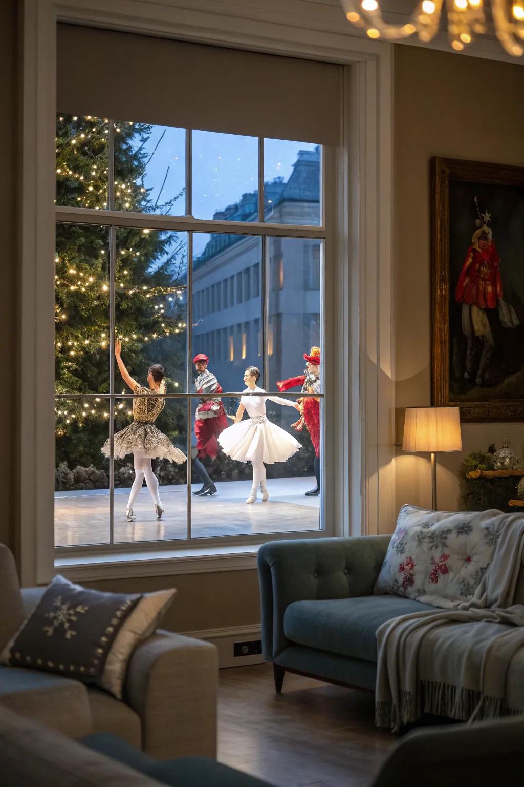 Bring the Stick Soldiers Dance to your holiday windows.