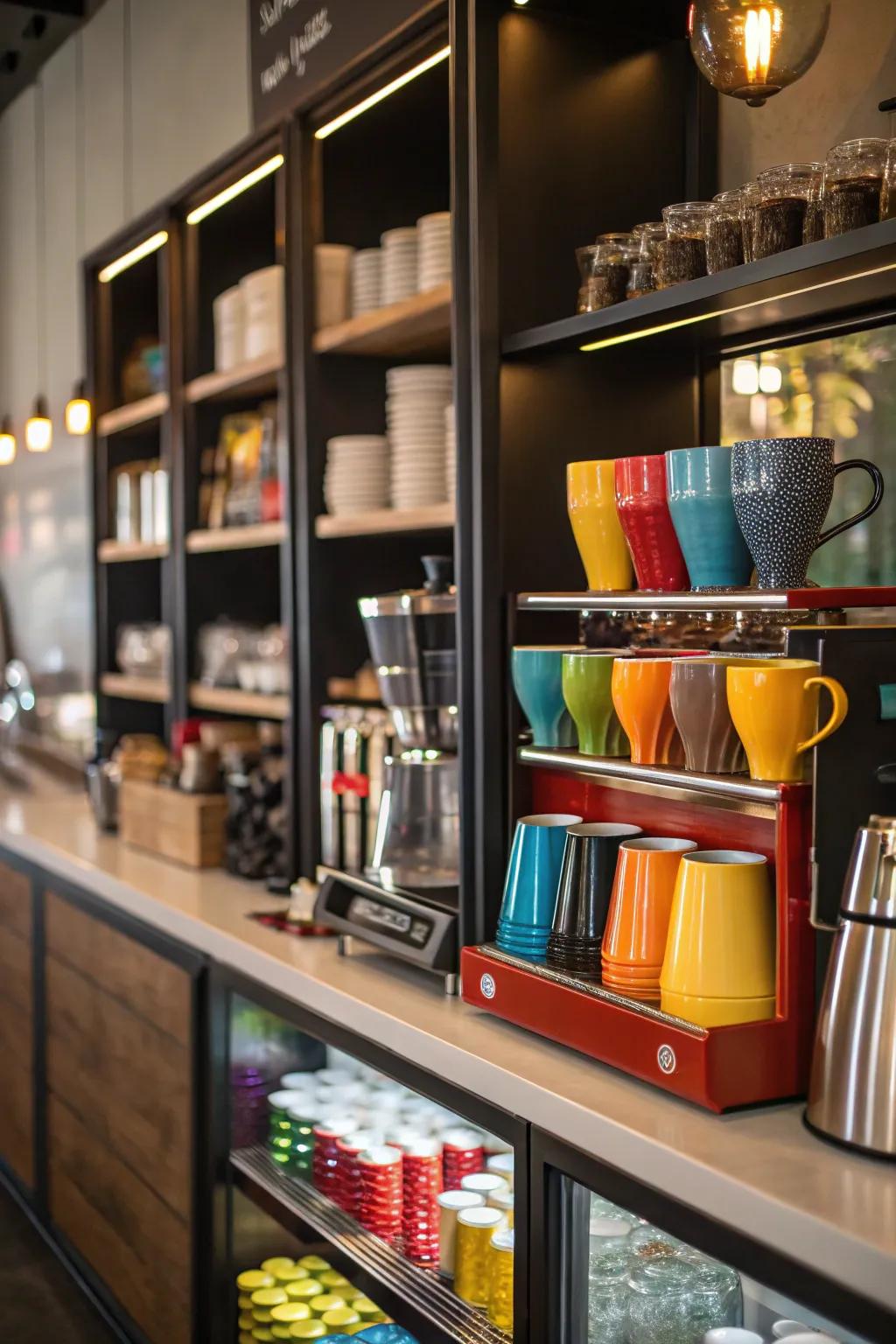 An eclectic display appending personality and flair.