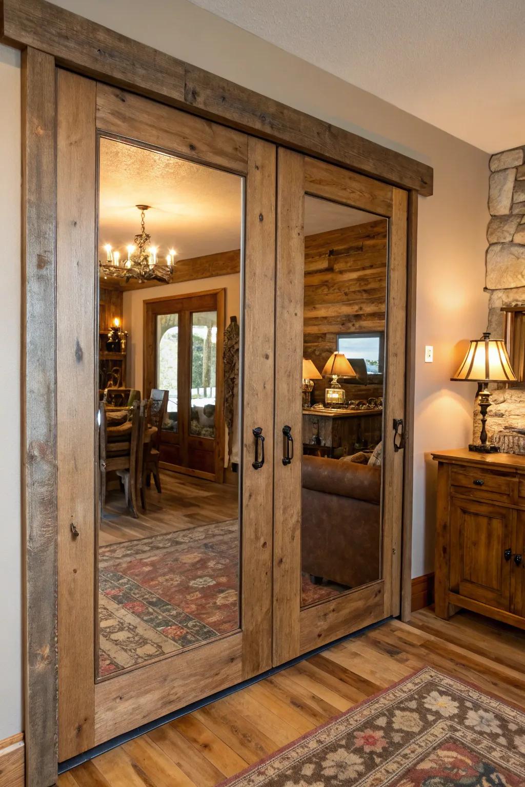 Timber strips introduce country charm and coziness.