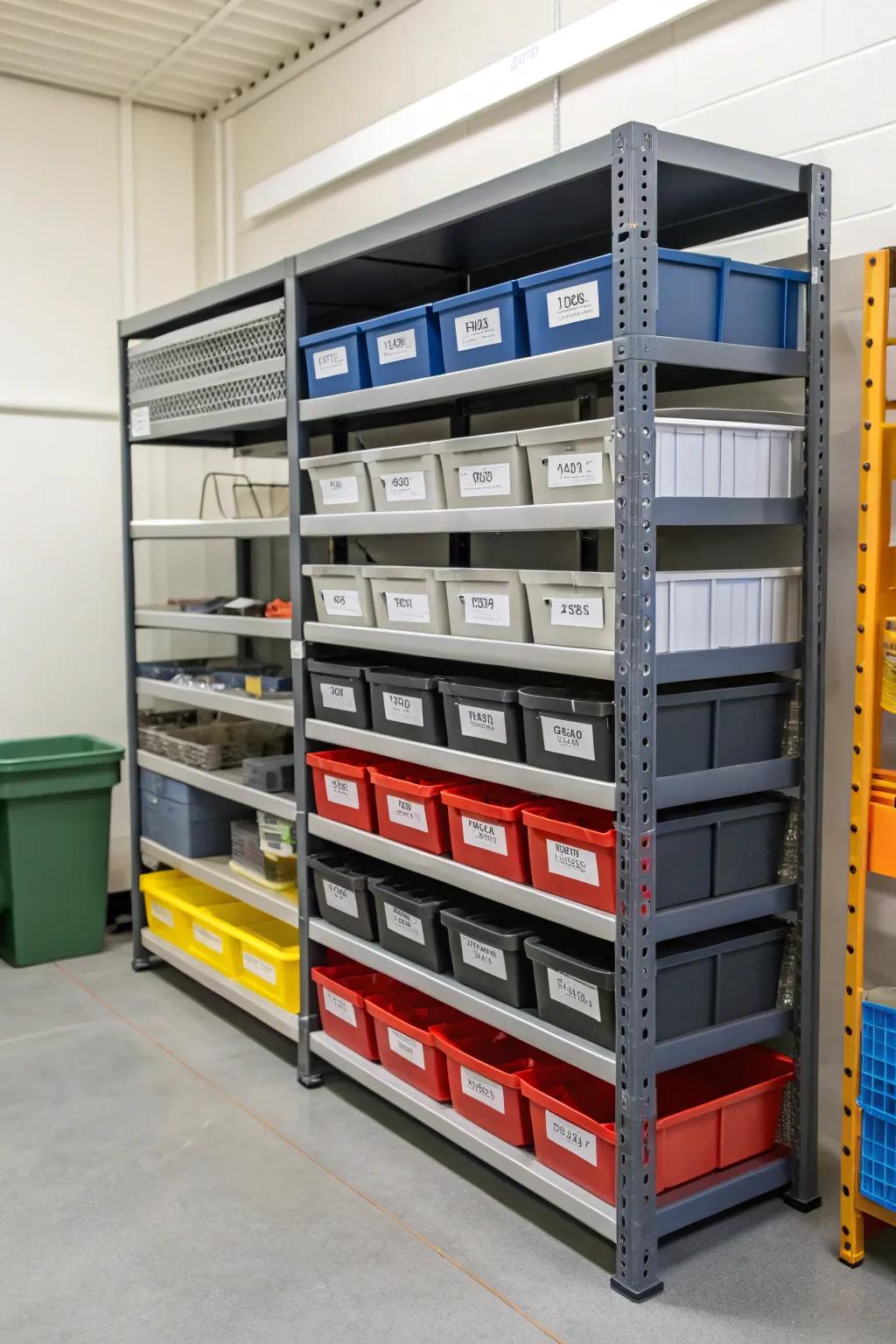 Portable racks offer flexible and adaptable storage options.