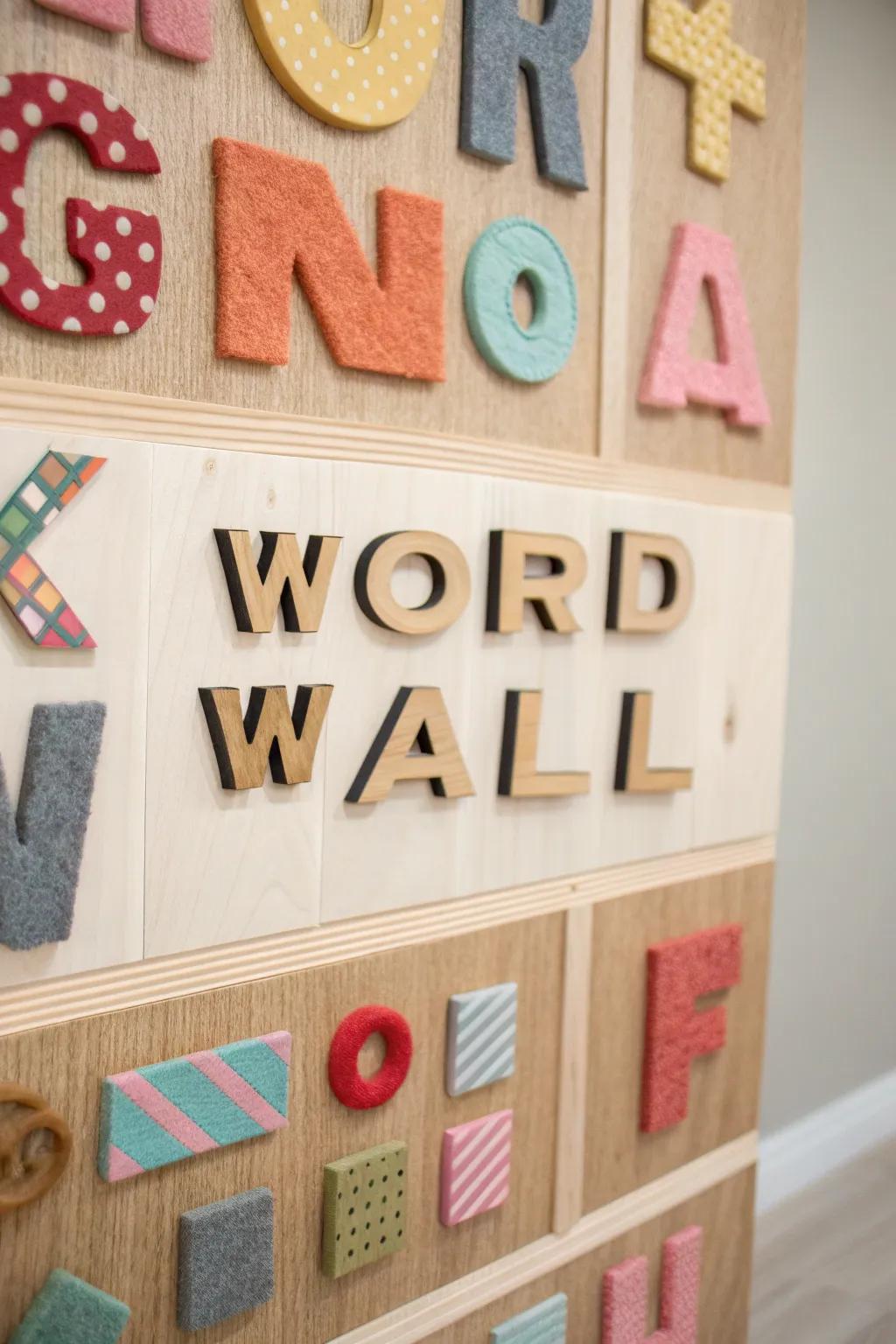 A tactile display showcasing a variety of textures