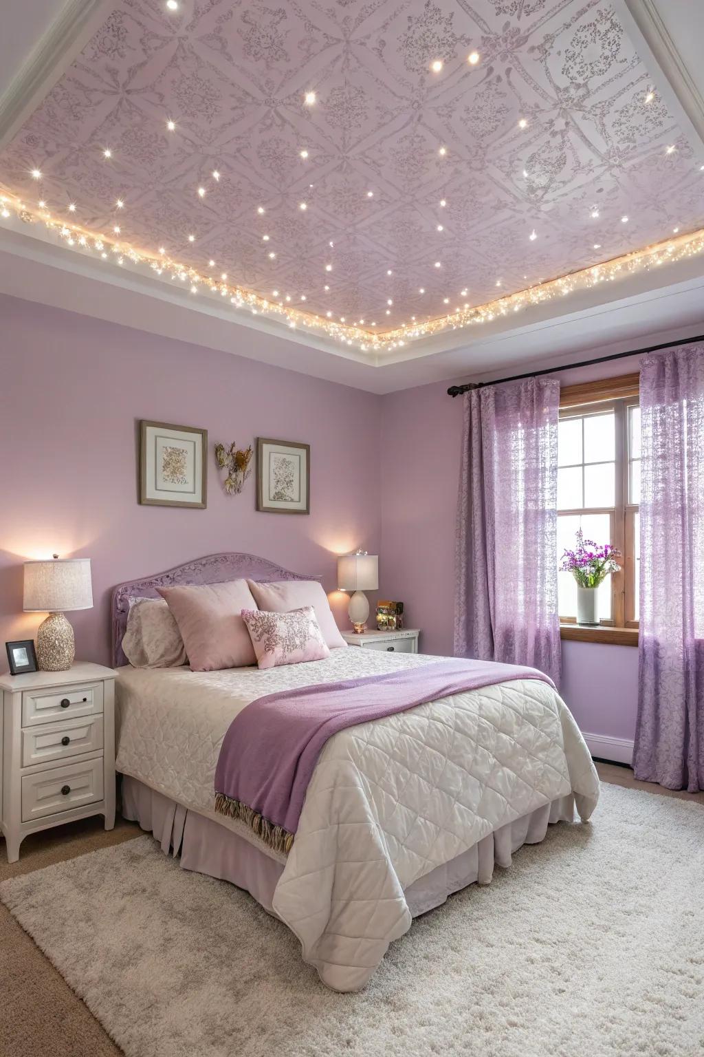 Overhead decoration adds an unexpected twist.