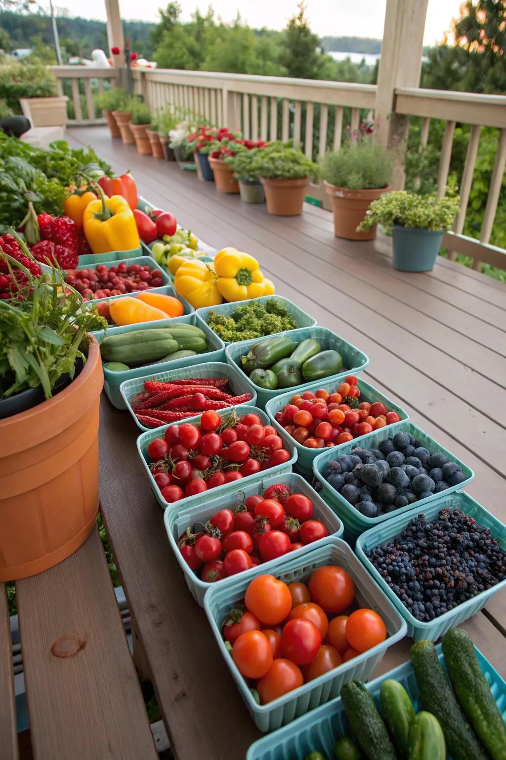 An edible garden provides fresh produce right at home.