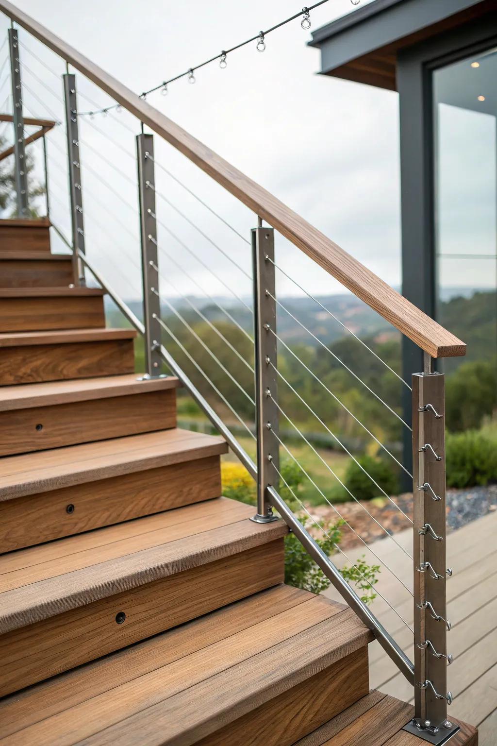 Attain a modern aesthetic with cable wire guards.