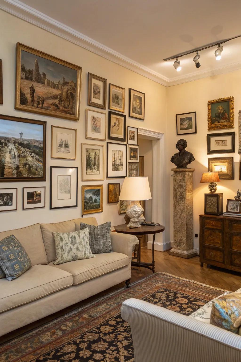 Artistic creations personalize your space and establish the prevailing atmosphere.