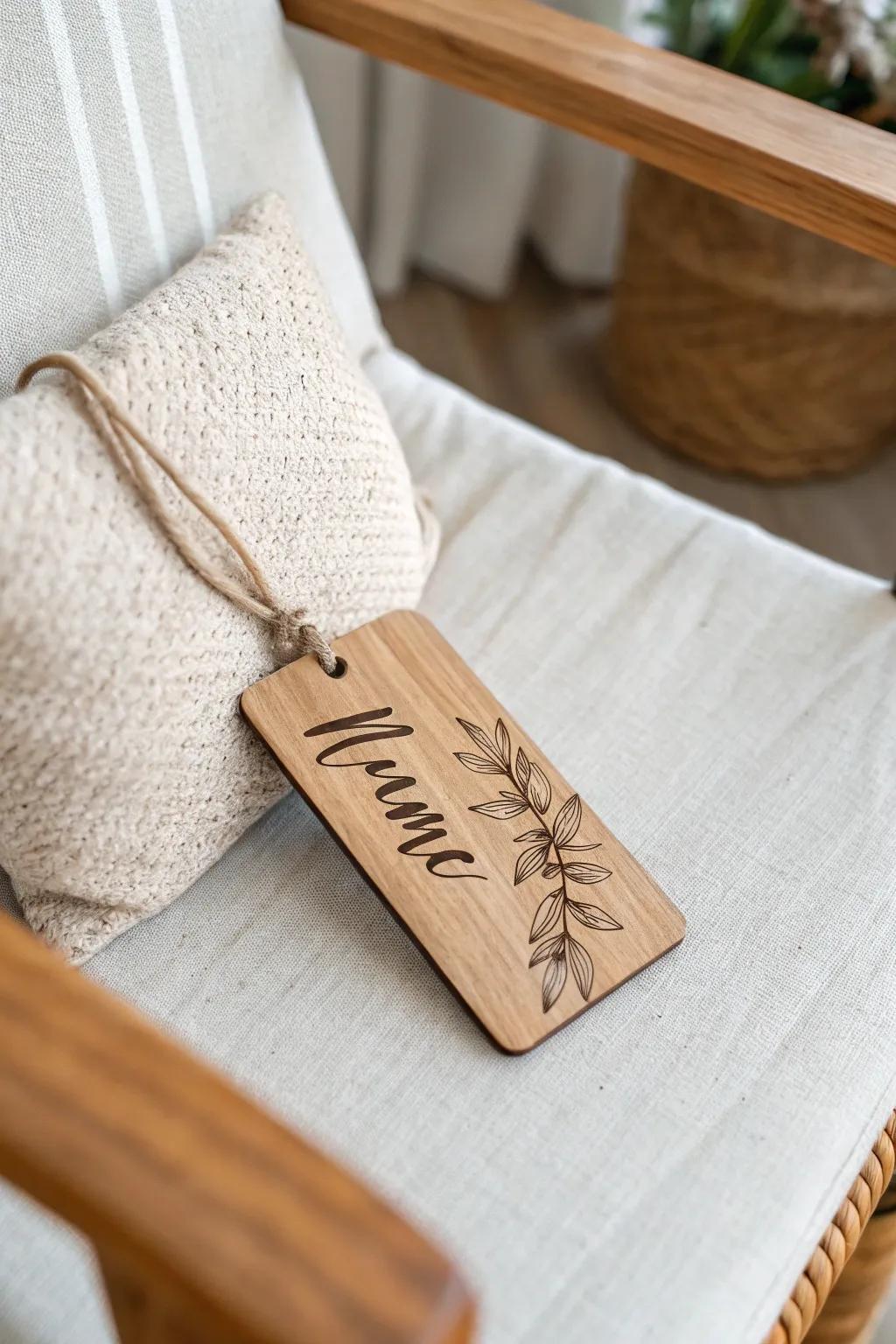 Elevate your baby shower decor with charming wooden accents that bring warmth and elegance.