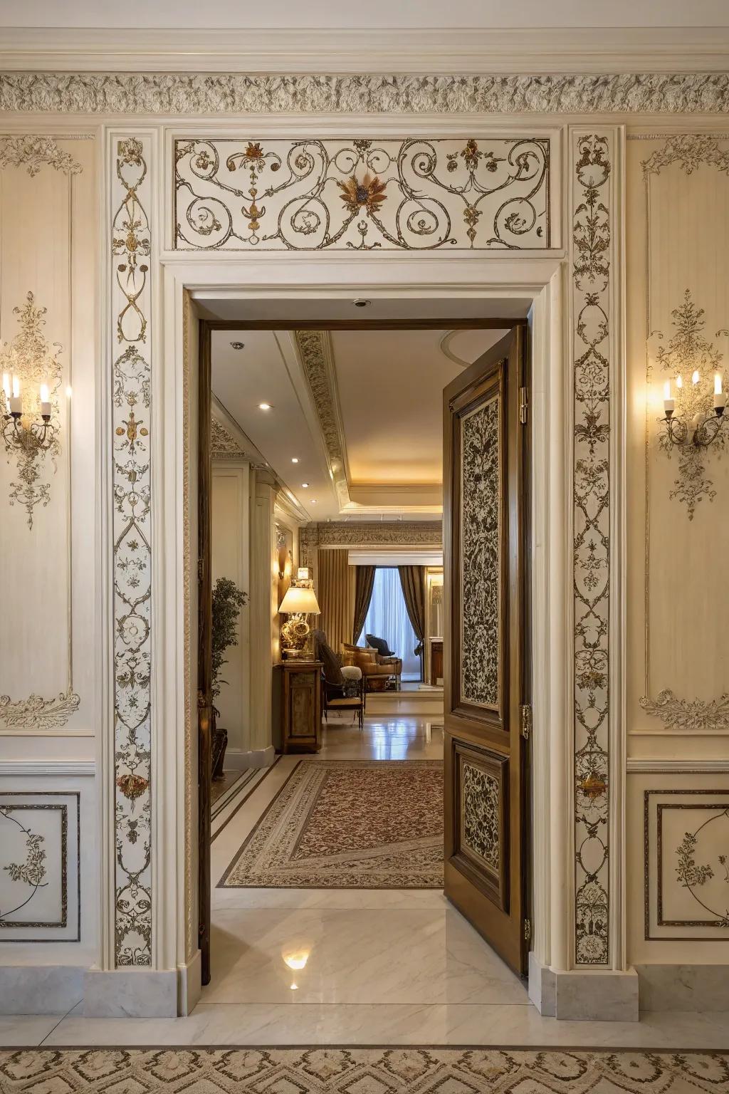 Frames and borders highlight the inherent beauty of your doors.