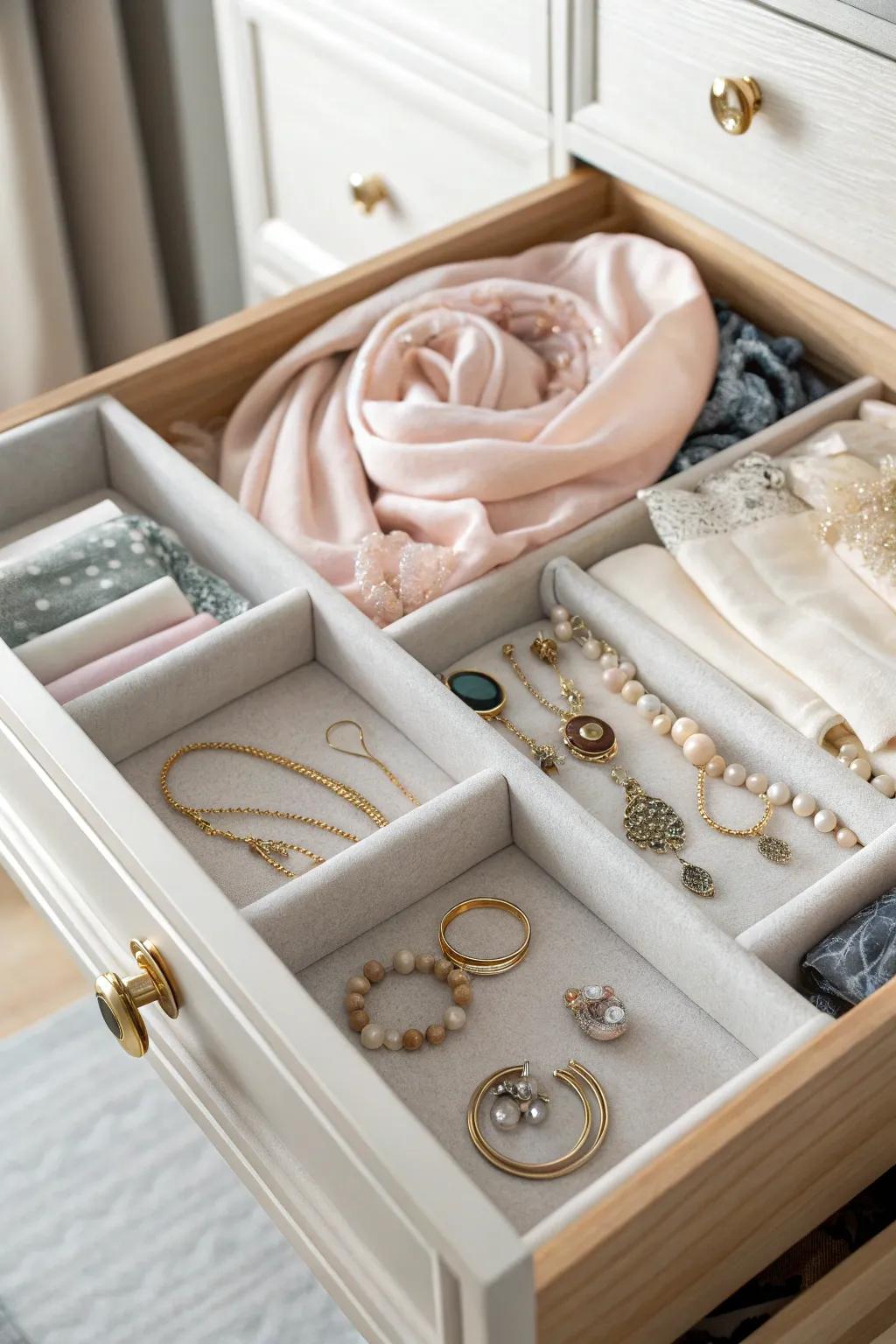 A dedicated drawer for delicate clothing.