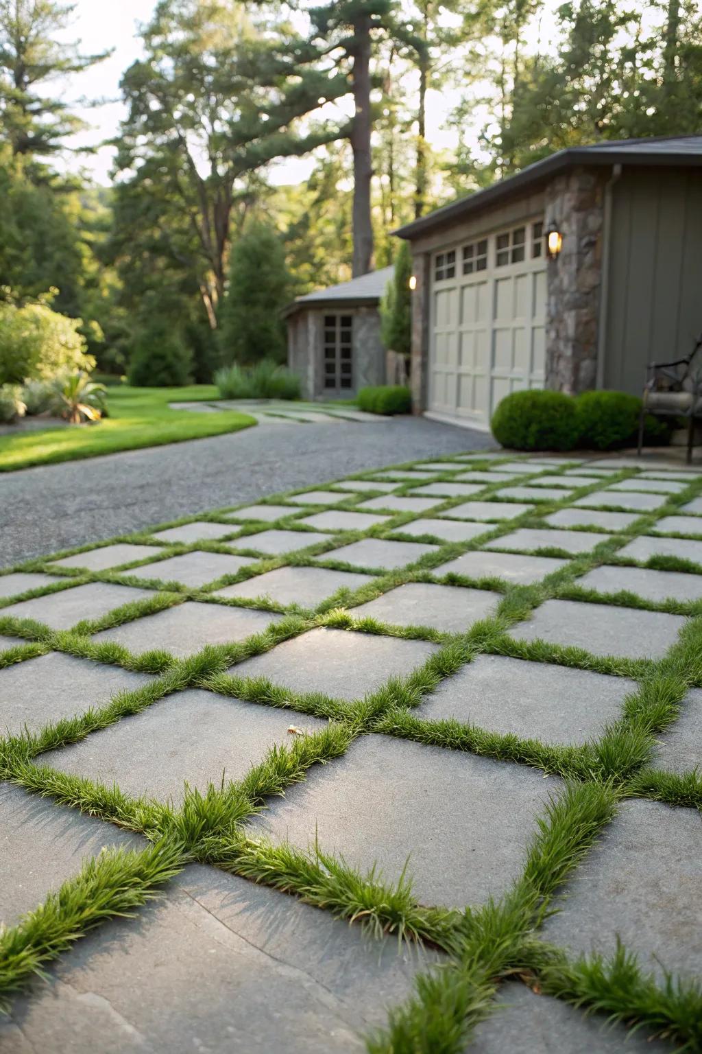 Green driveways offer a sustainable solution.