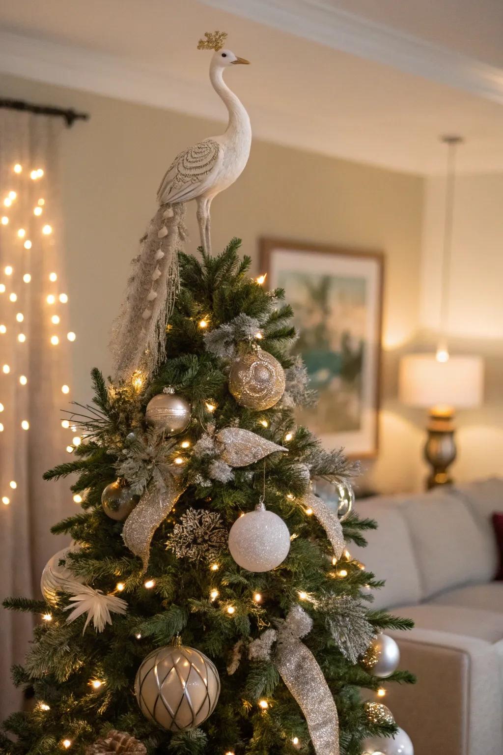 Creature figurines introduce whimsy and sophistication.