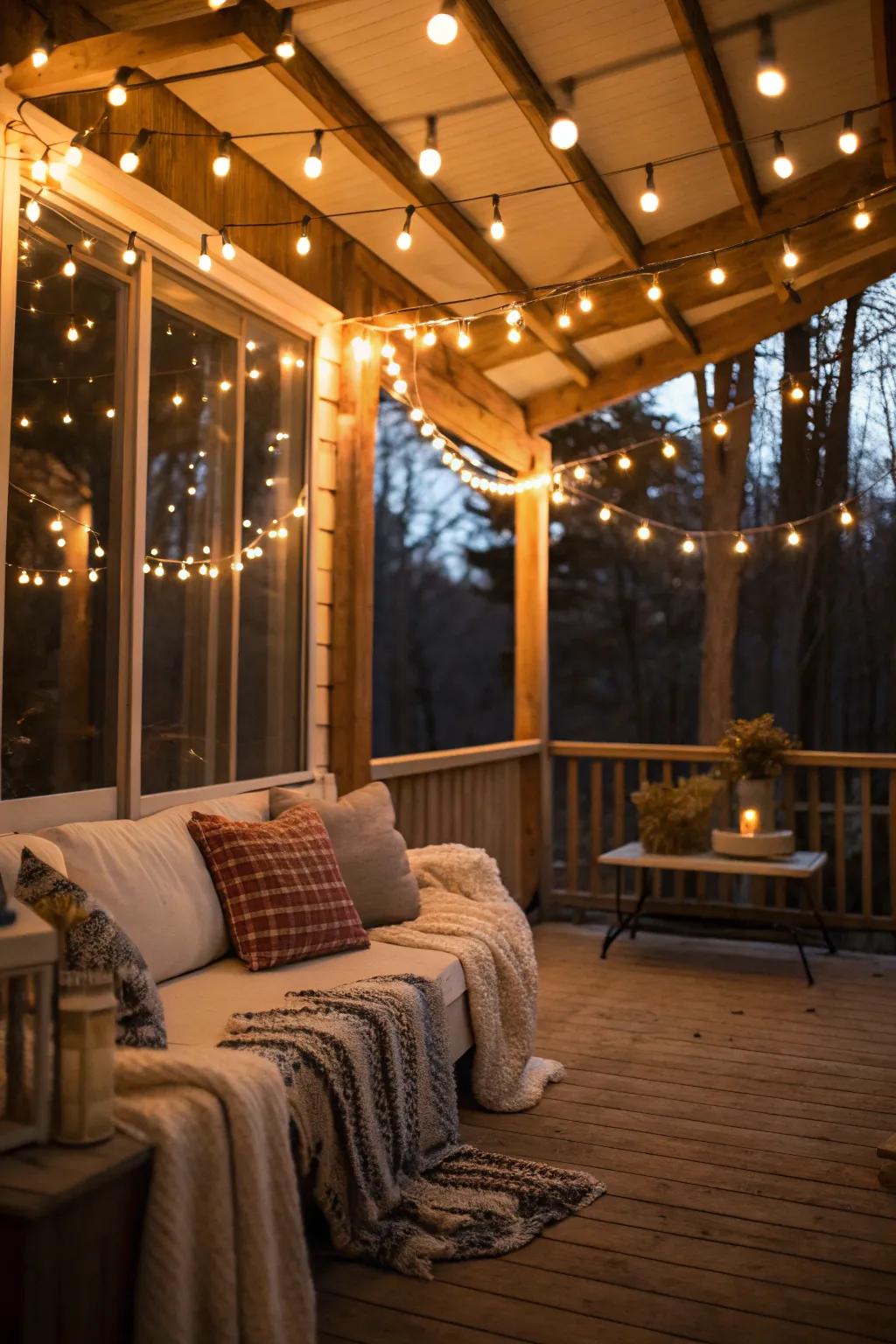 Illuminate your porch with enchanting illumination.
