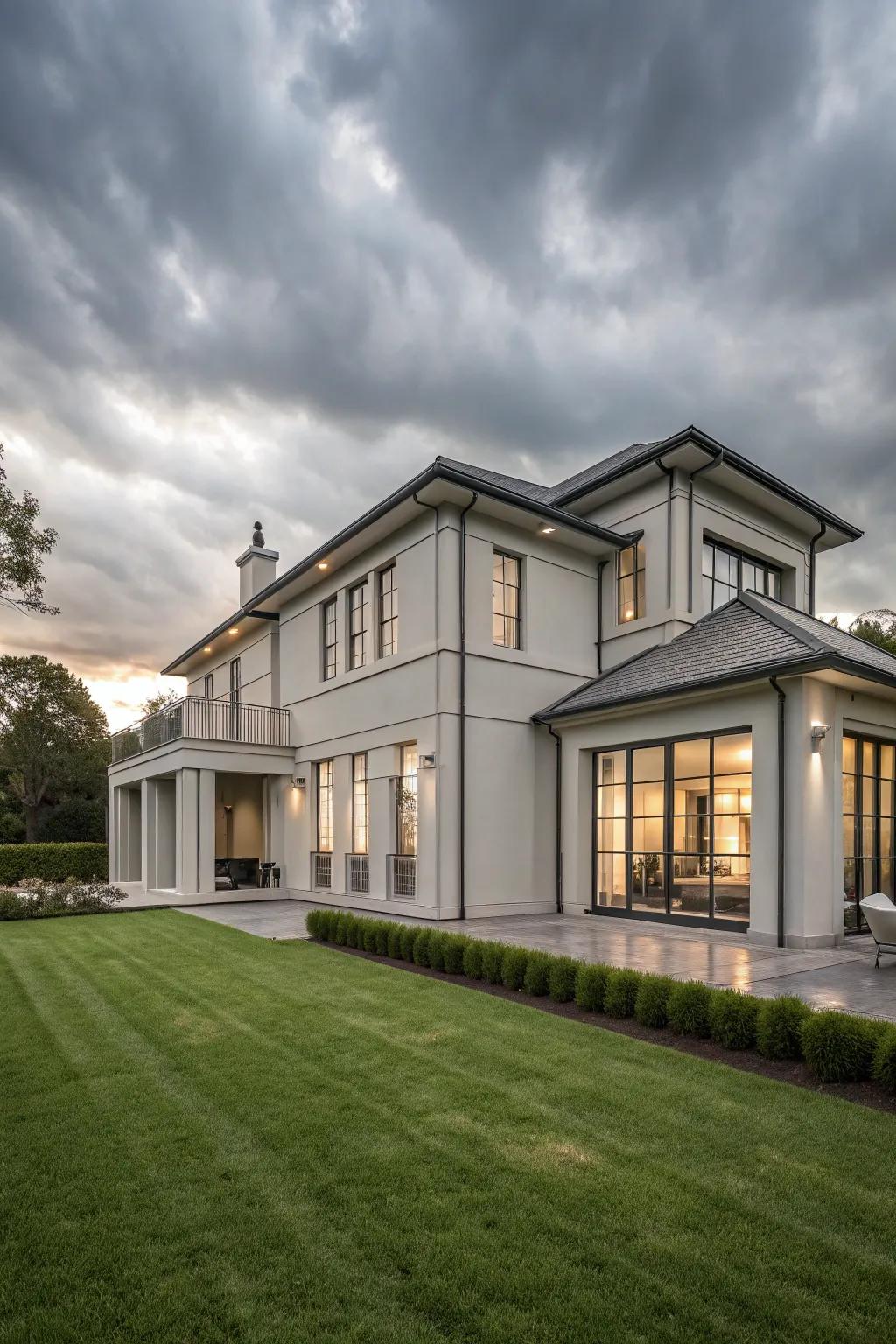 Stylish gray tones for a sophisticated touch.