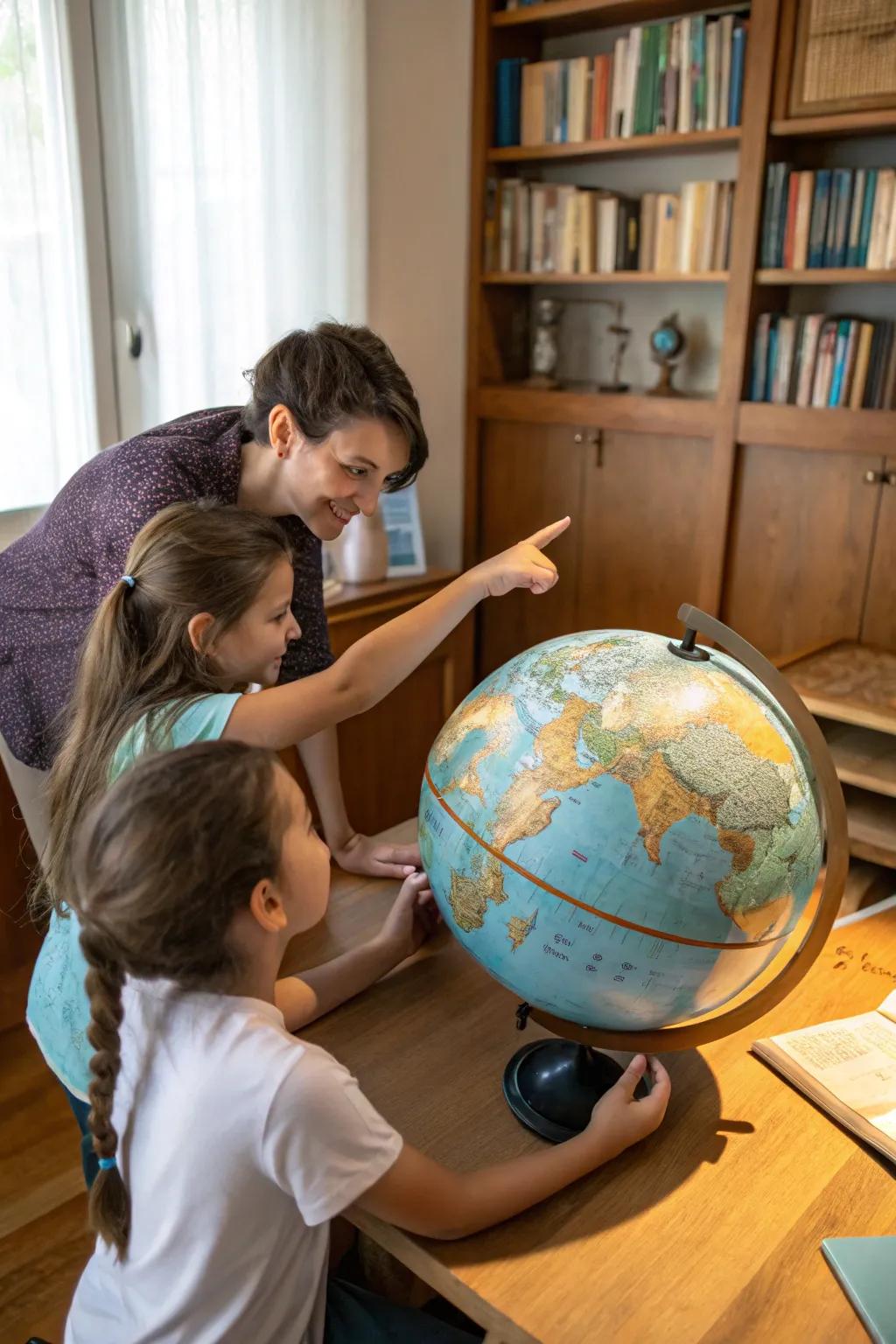 Scout the world jointly with an interactive family orb.