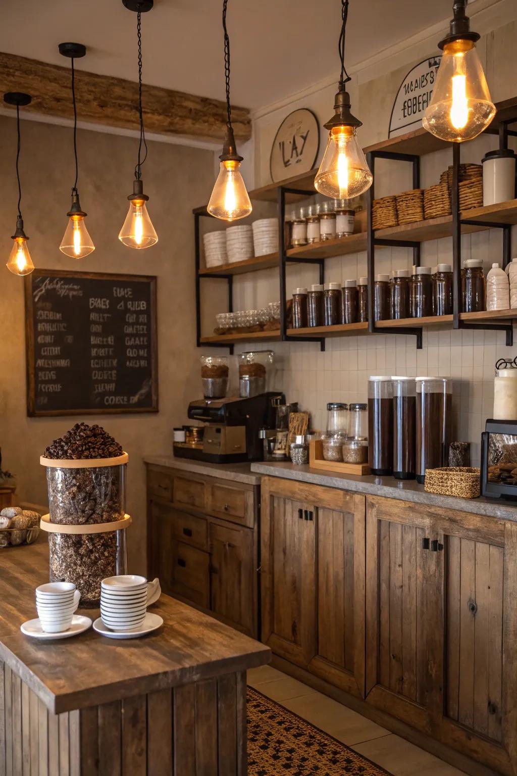 Warmth and ambiance through cozy lighting.