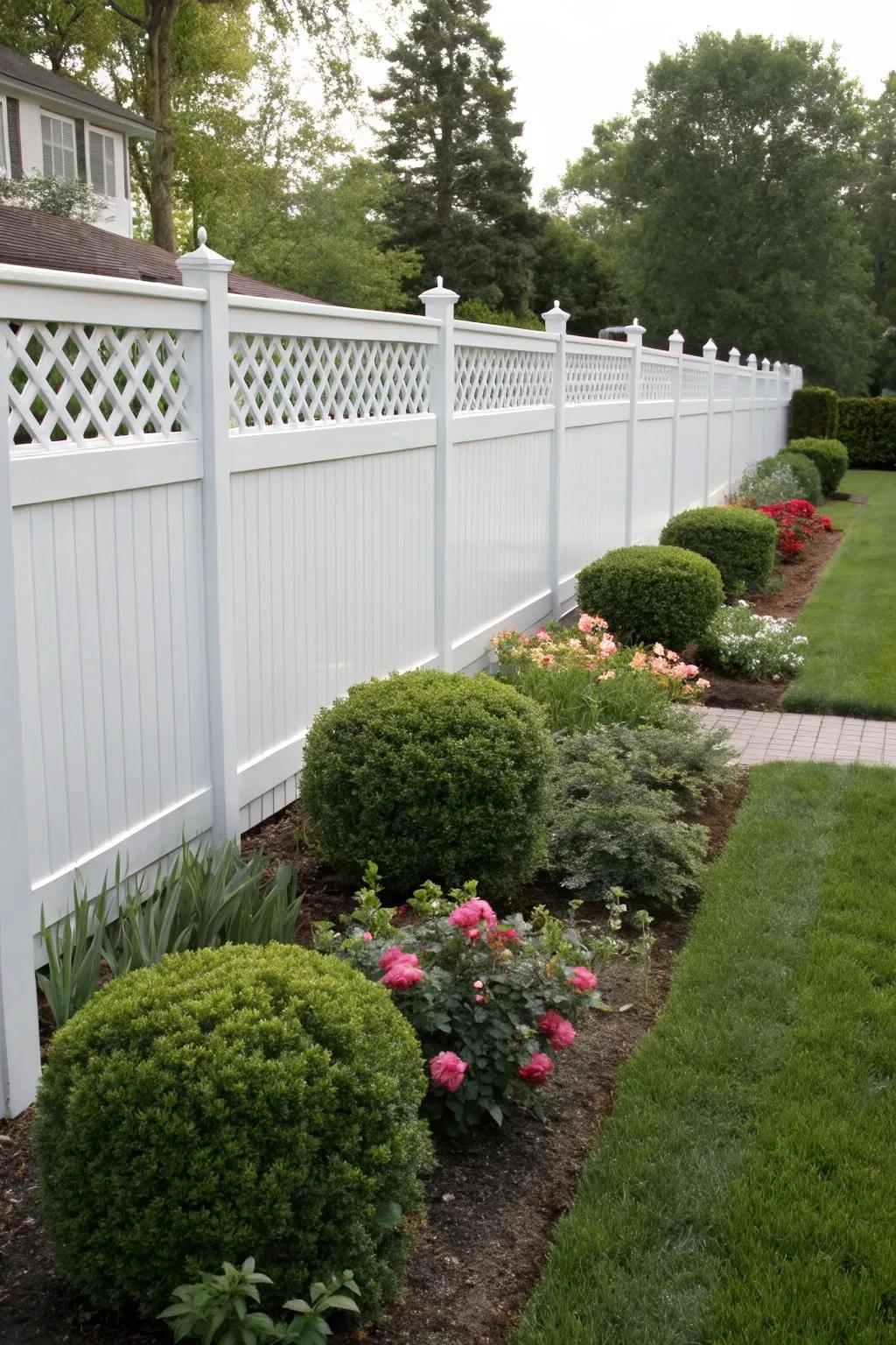 Plastic netting combines classic style with modern convenience.