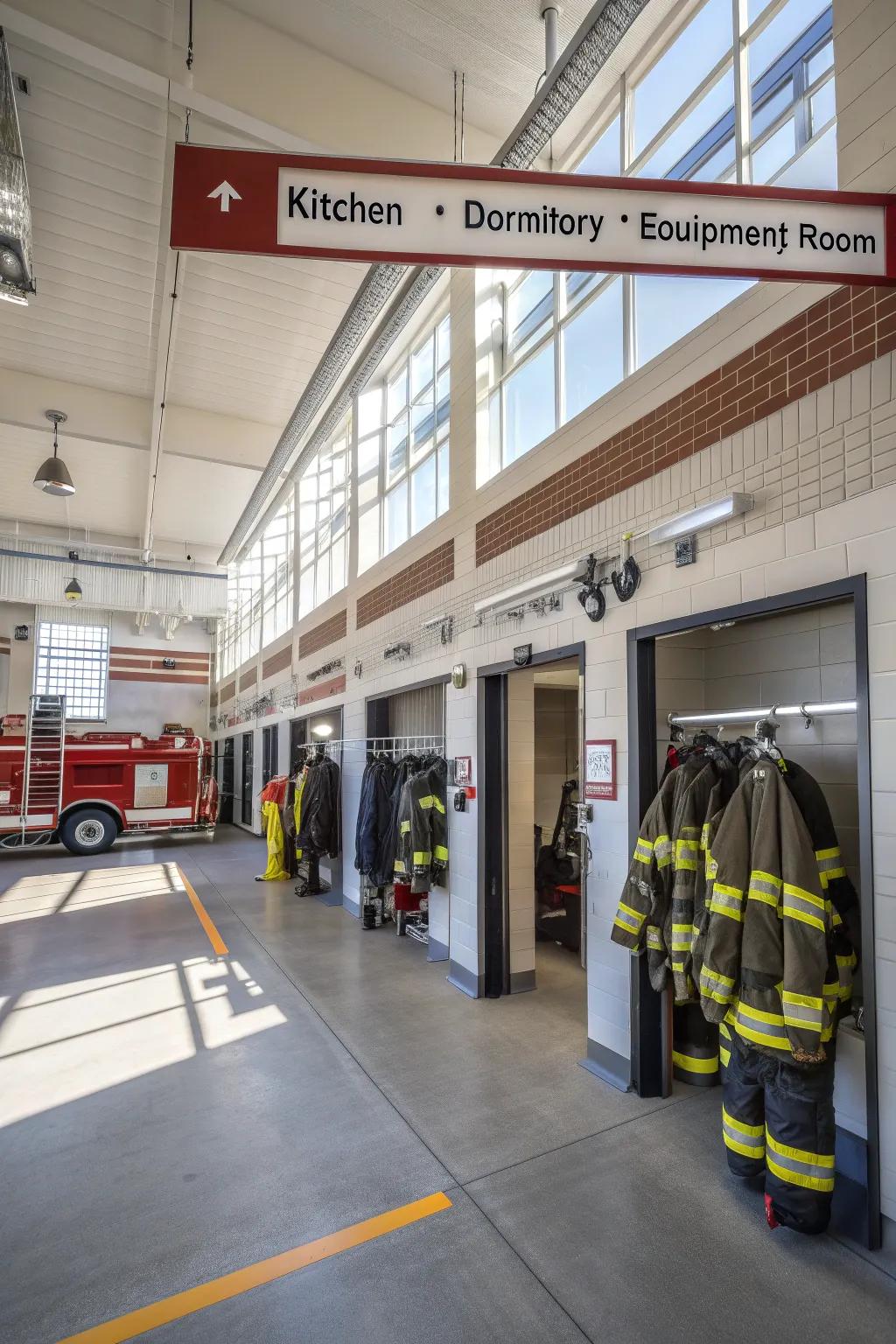 Innovative directional guides enhance navigation and design.