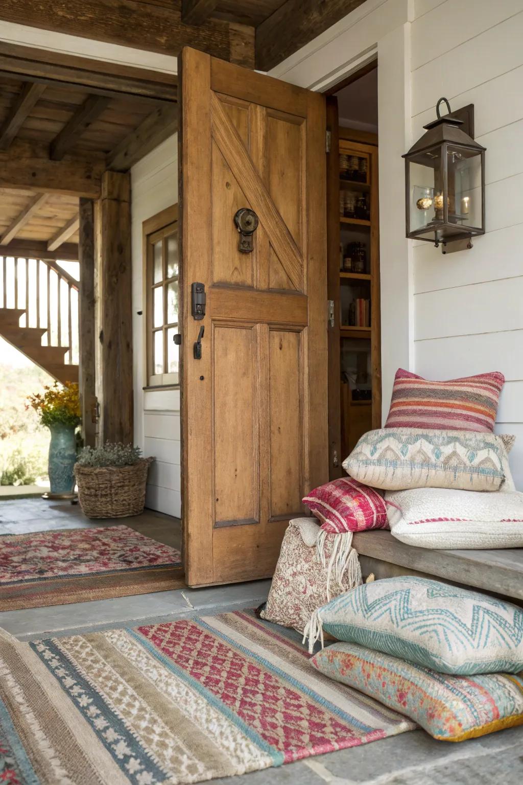 Layering introduces warmth and richness.