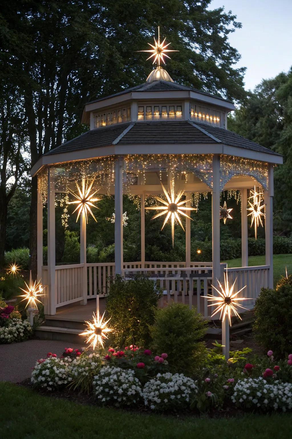 Stellarburst lights extend a modern and artistic touch.