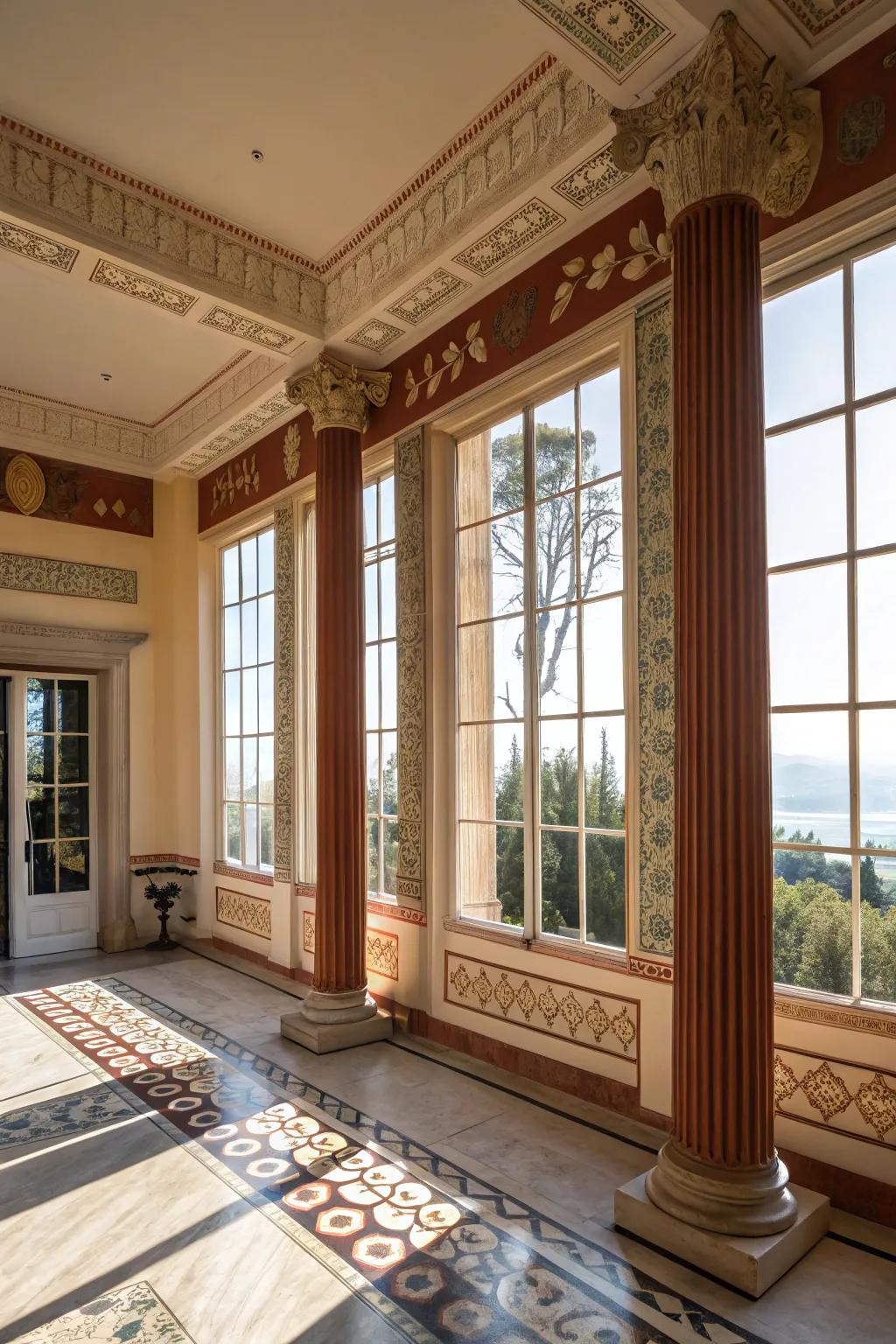 Natural light enhances the airy and open feel of Hellenic interiors.