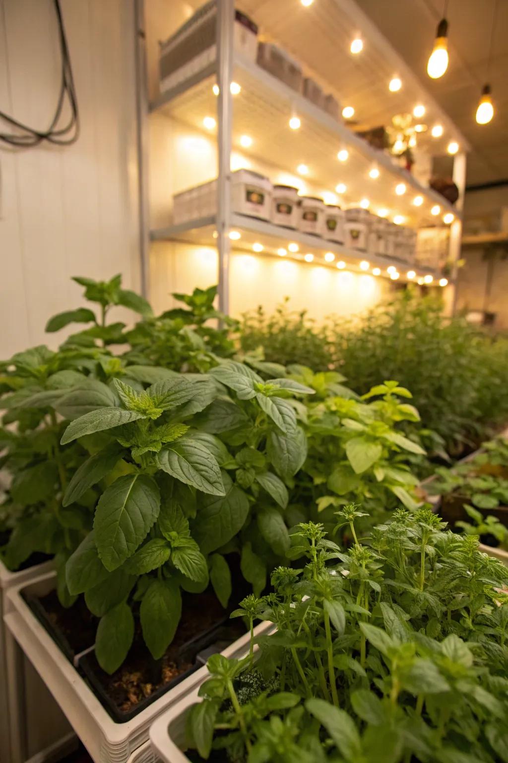 Herbs that smell nice make your inside garden look and smell good.