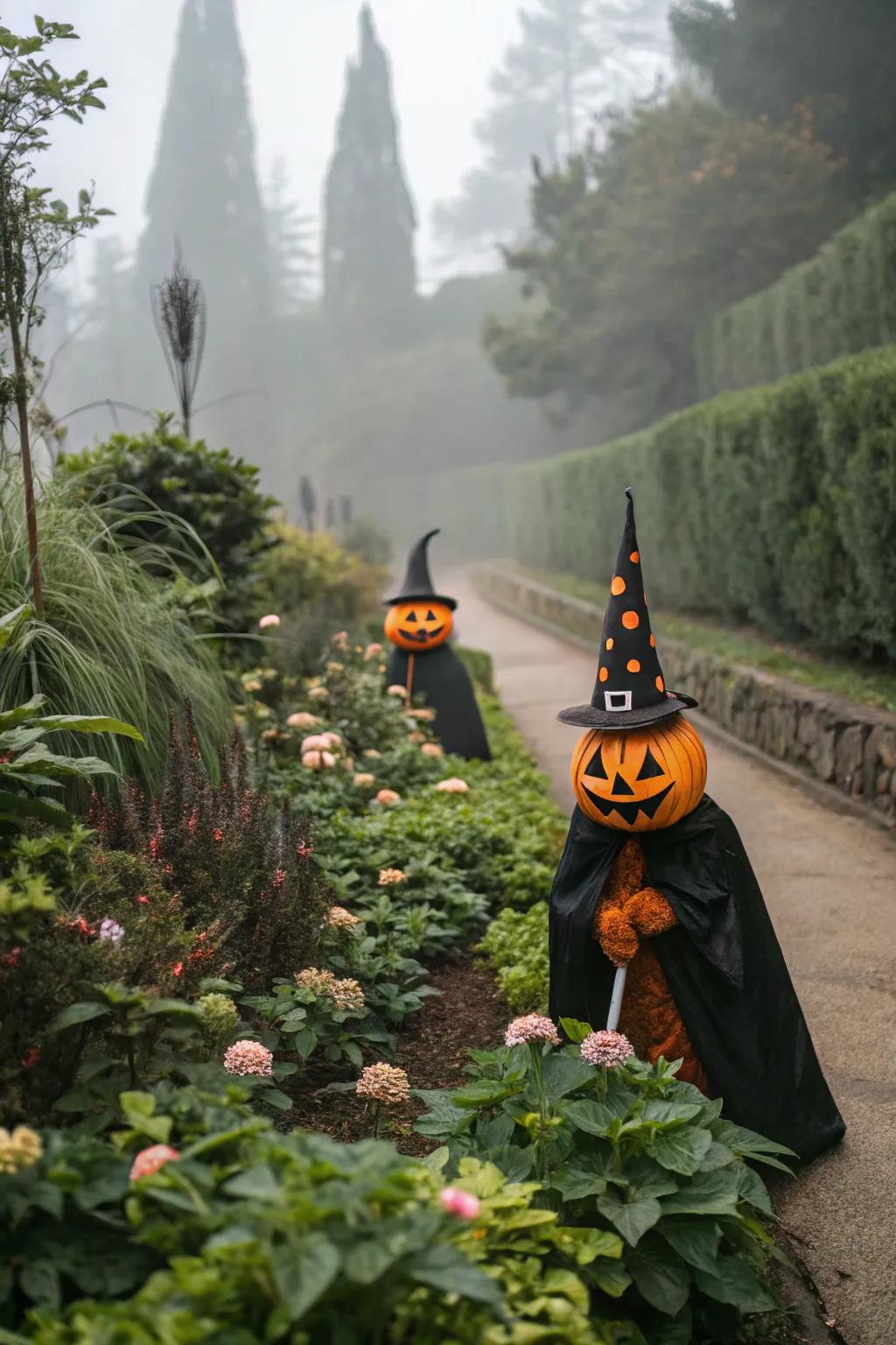 Spooky arboretum gnomes inject a whimsical element into your yard.