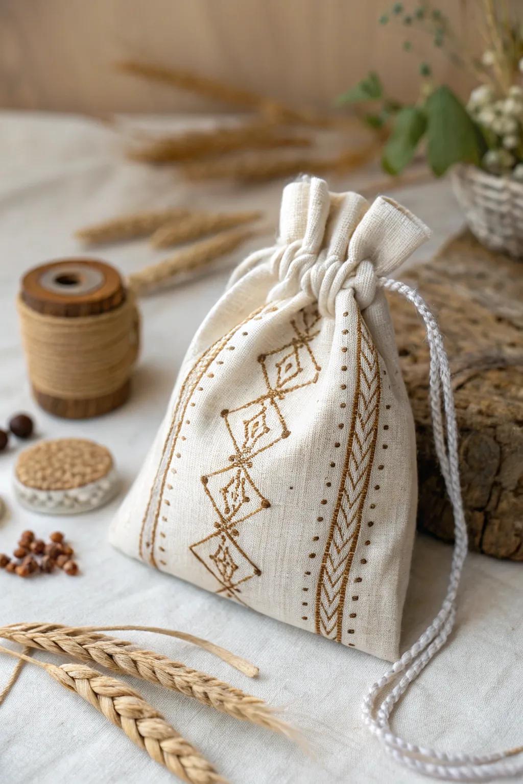 Charming Craftsmanship: Delight in the splendor of hand-made small treat bags, excellent for a comfortable Halloween hint.