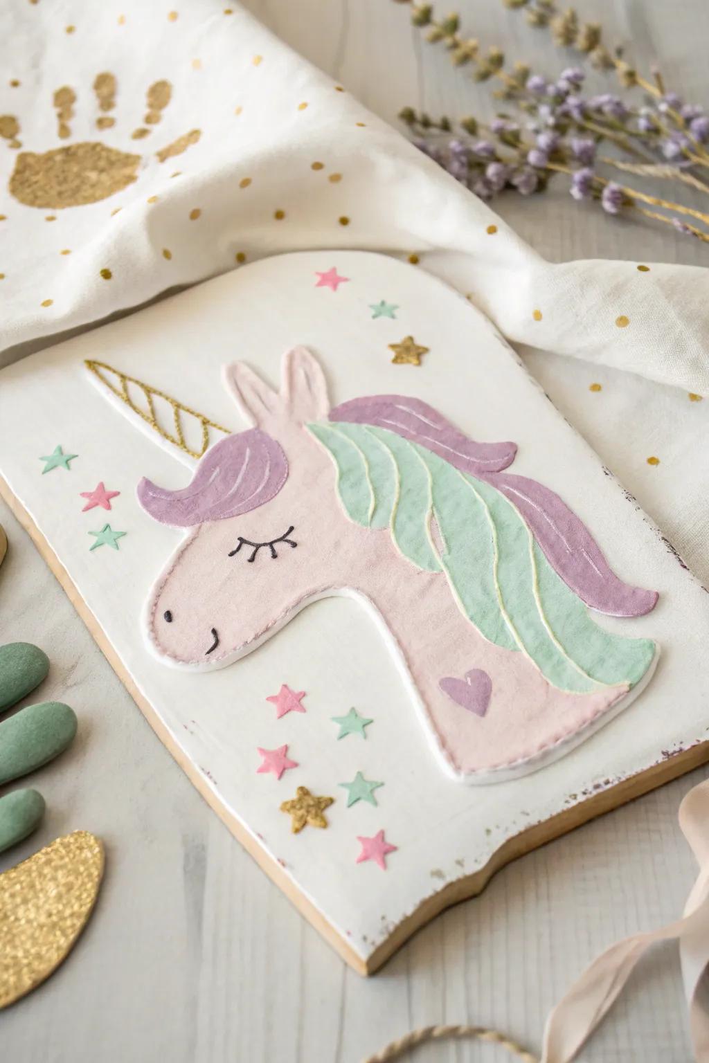 Capture the magic of your little one's creativity with enchanting handprint unicorns – a keepsake to cherish forever.