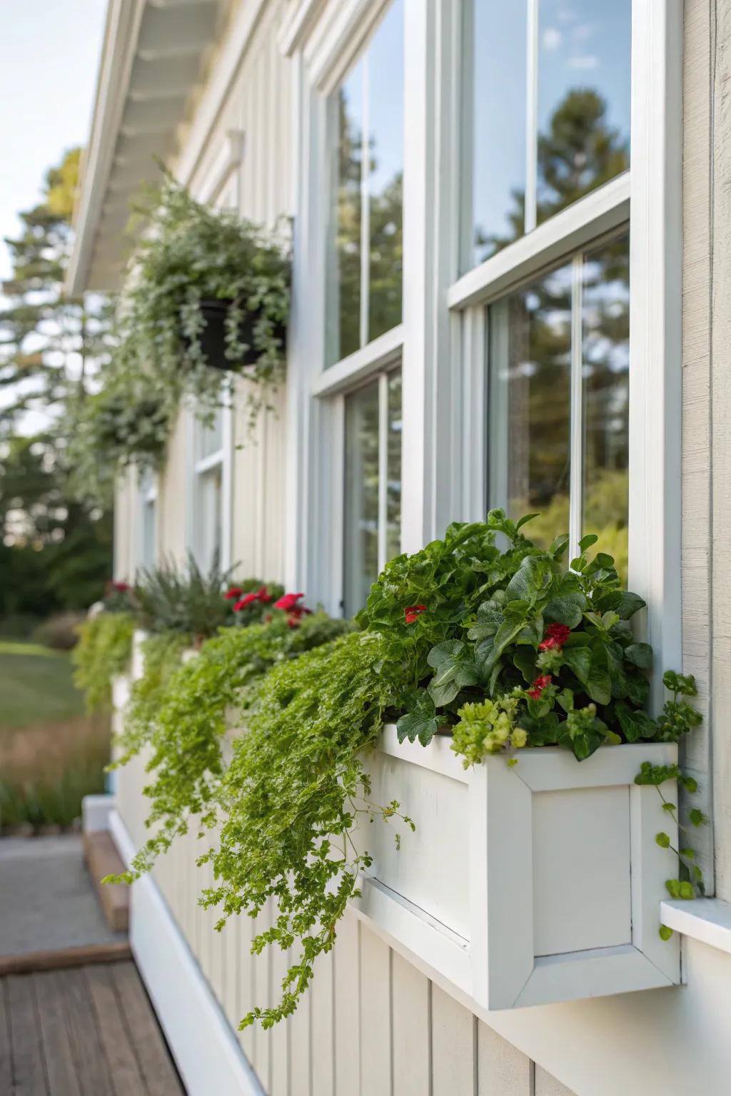 Greenery-friendly details bring nature closer to home.