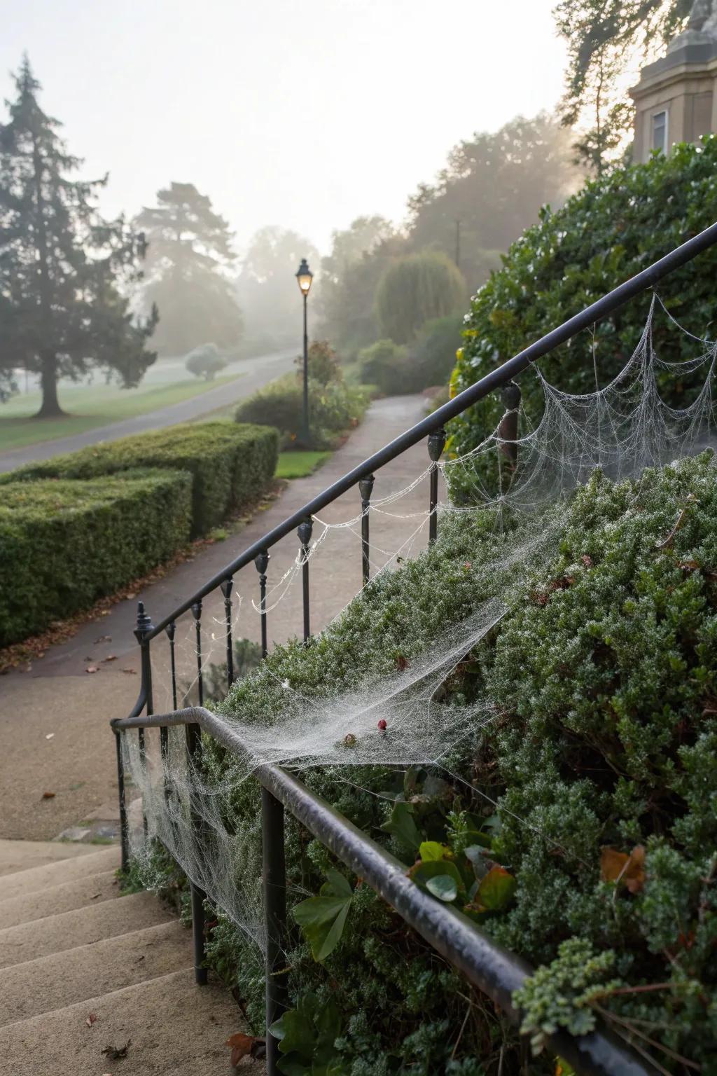 Filaments and arachnids bring a quintessential haunted aesthetic to your outdoor décor.